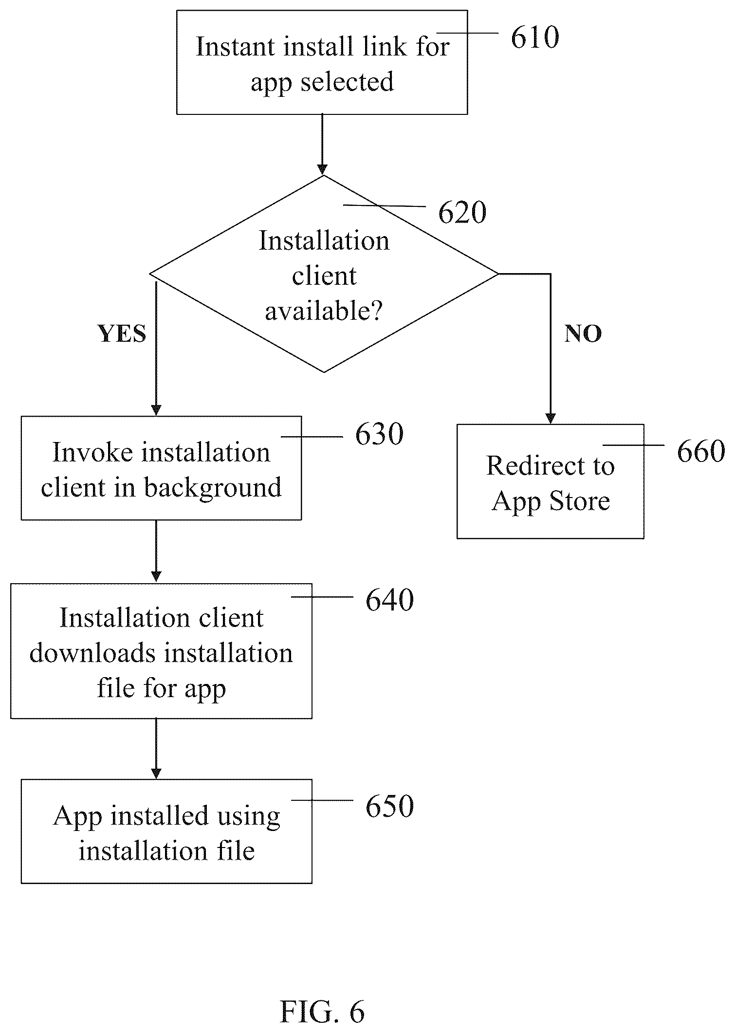 Patent US12314697 Figure 9 – Instant installation of apps