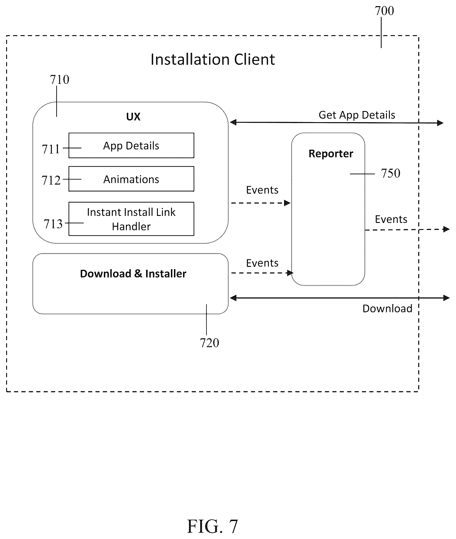 Patent US12314697 Figure 10 – Instant installation of apps