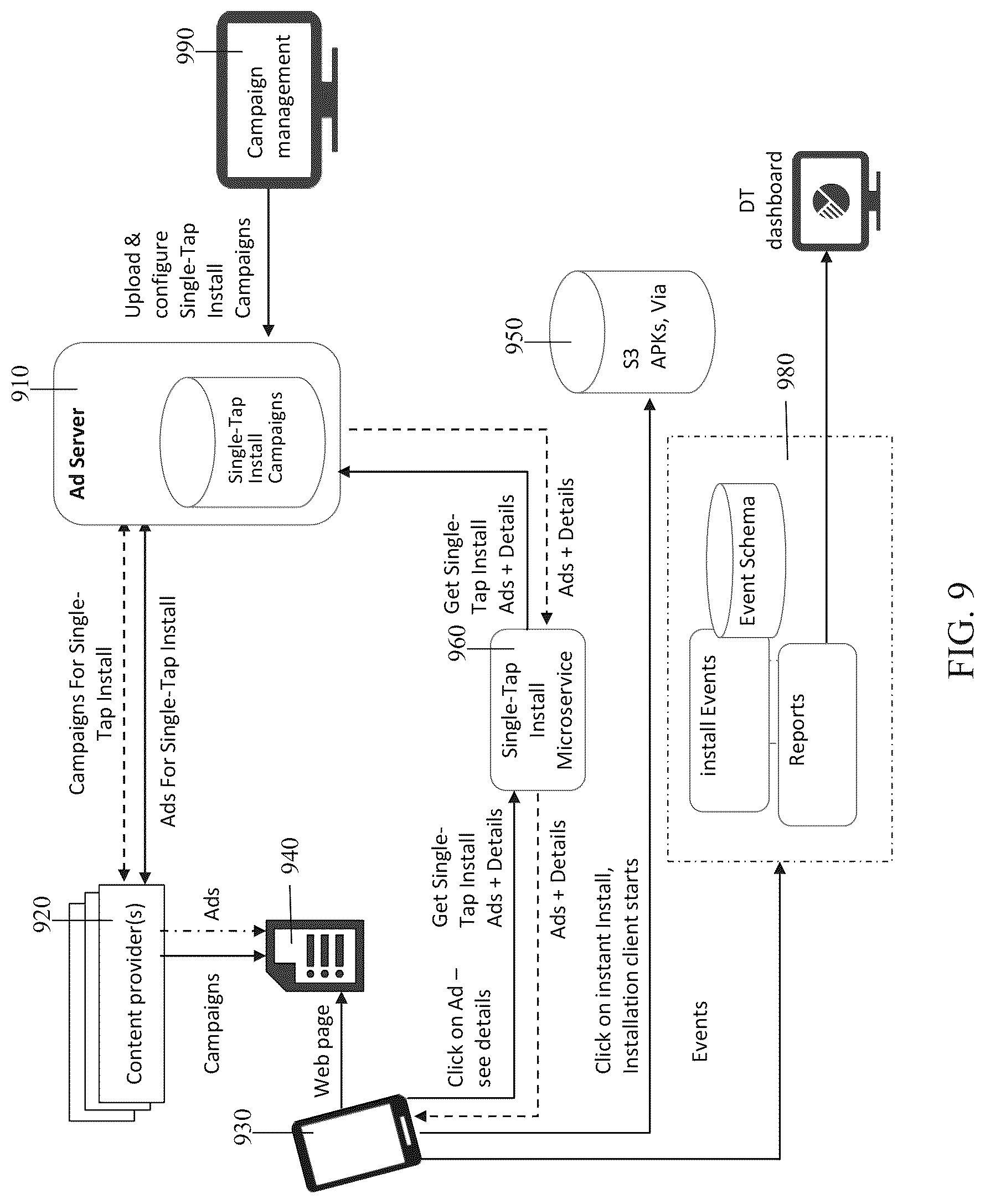 Patent US12314697 Figure 12 – Instant installation of apps