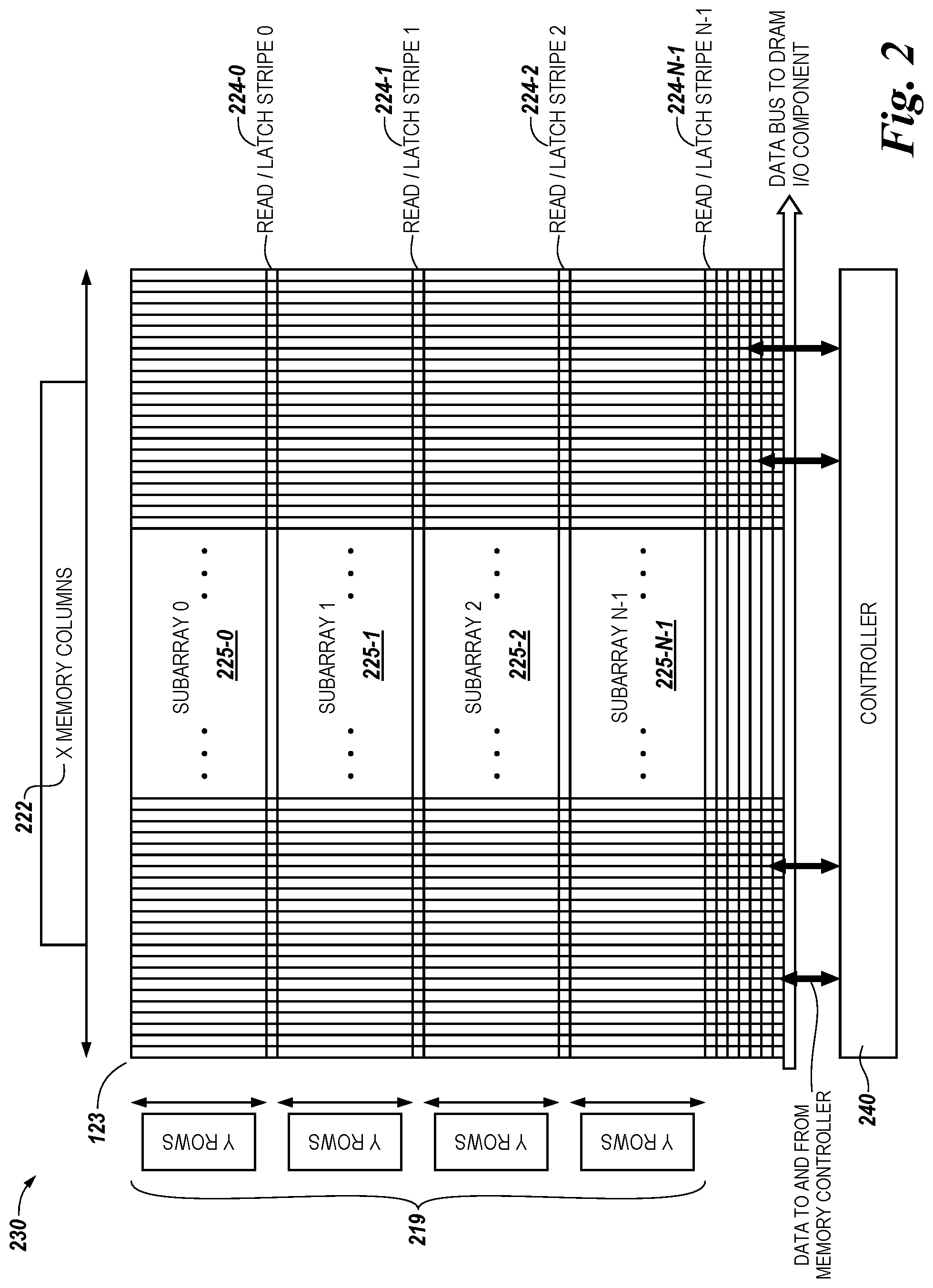 Patent US12314723 Figure 2 – Apparatuses and methods for ordering bits in a memory device