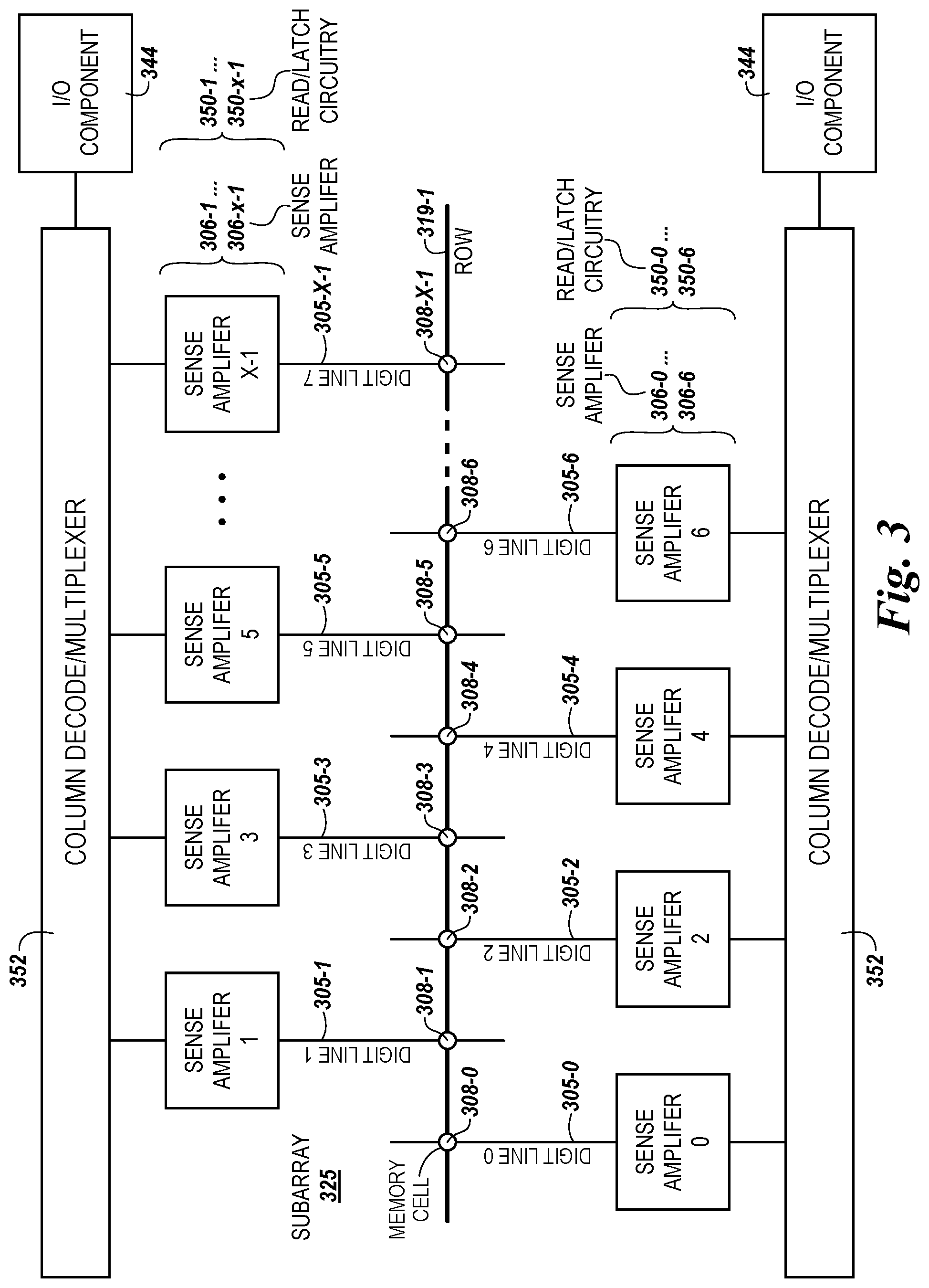 Patent US12314723 Figure 3 – Apparatuses and methods for ordering bits in a memory device