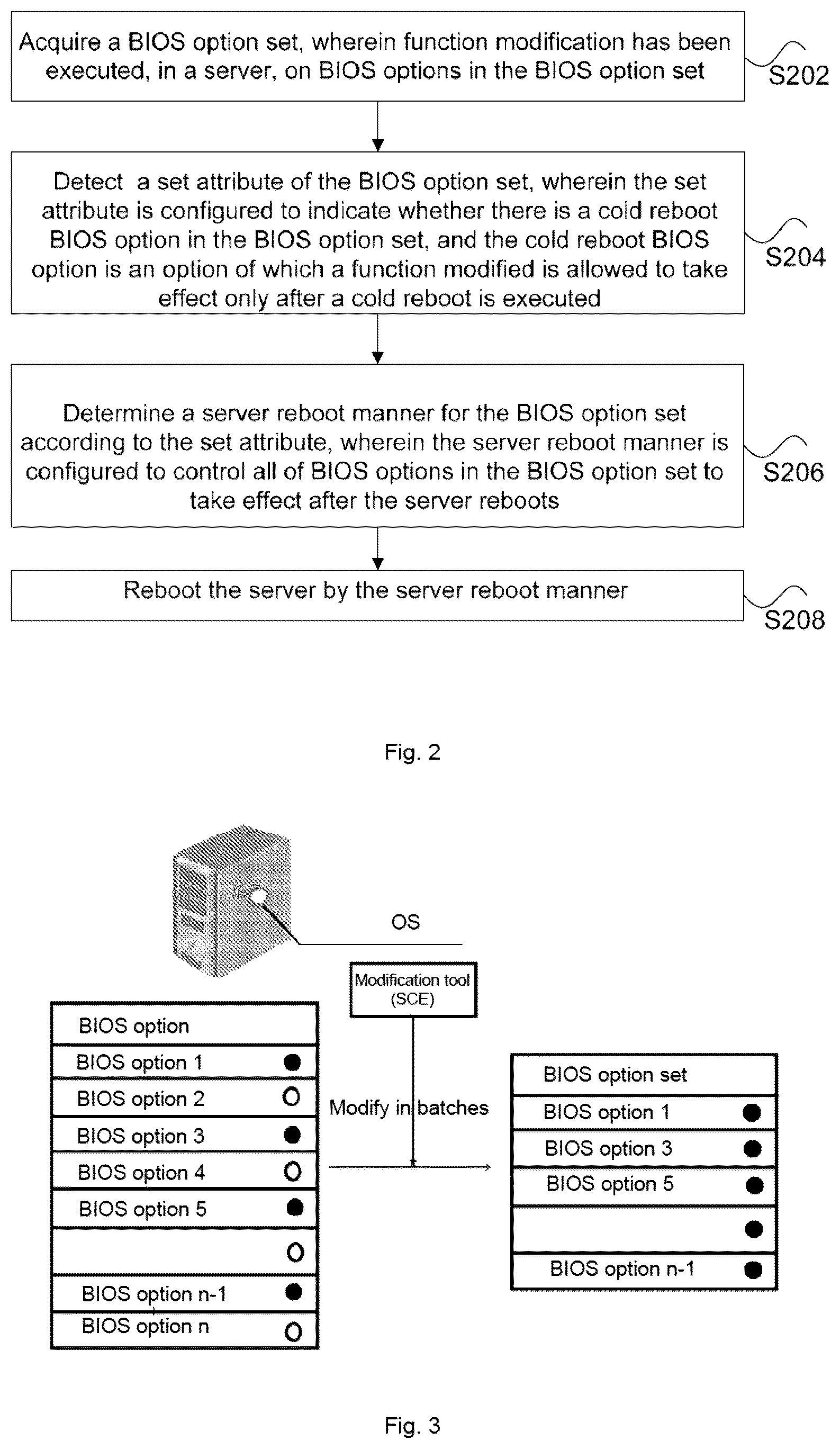 Patent US12314728 Figure 2 – Method and apparatus for bios option modifications to take effect, non-volatile readable storage medium, and electronic device