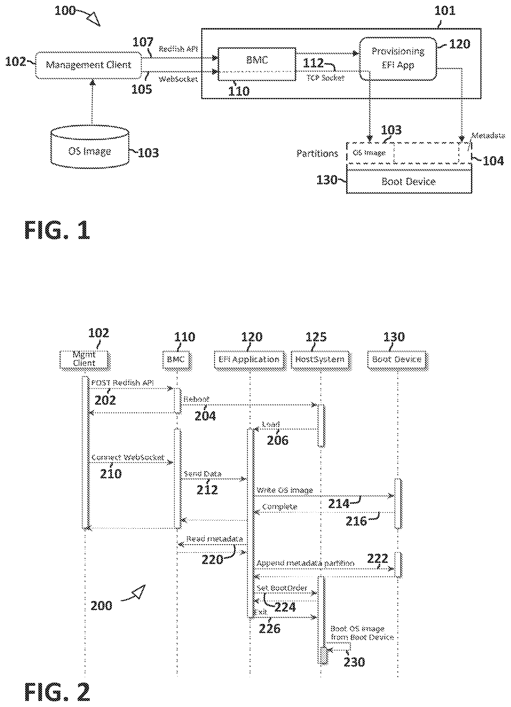 Patent US12314729 Figure 1 – Sideband bare metal provisioning