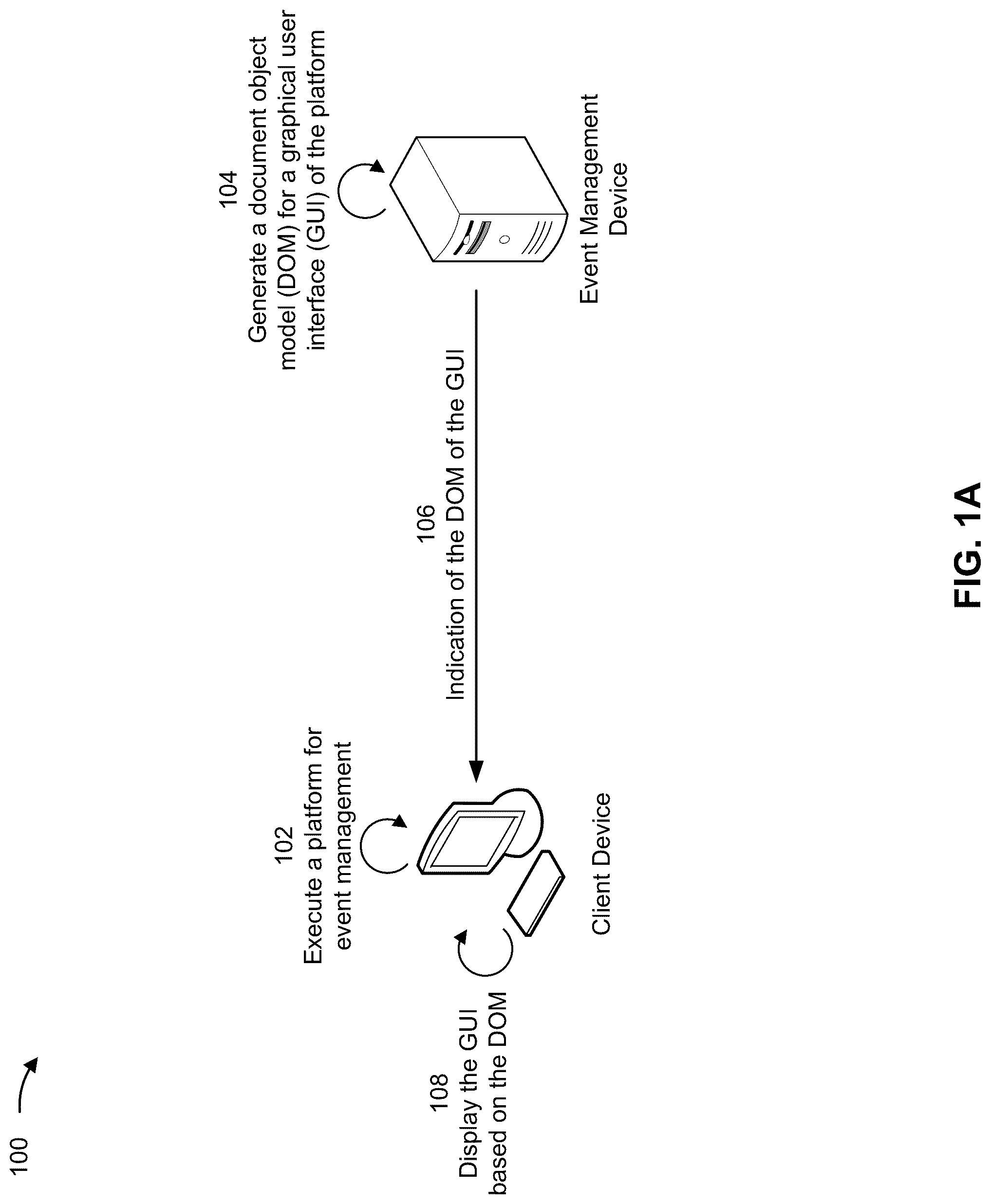 Patent US12314737 Figure 1 – Real-time event status via an enhanced graphical user interface