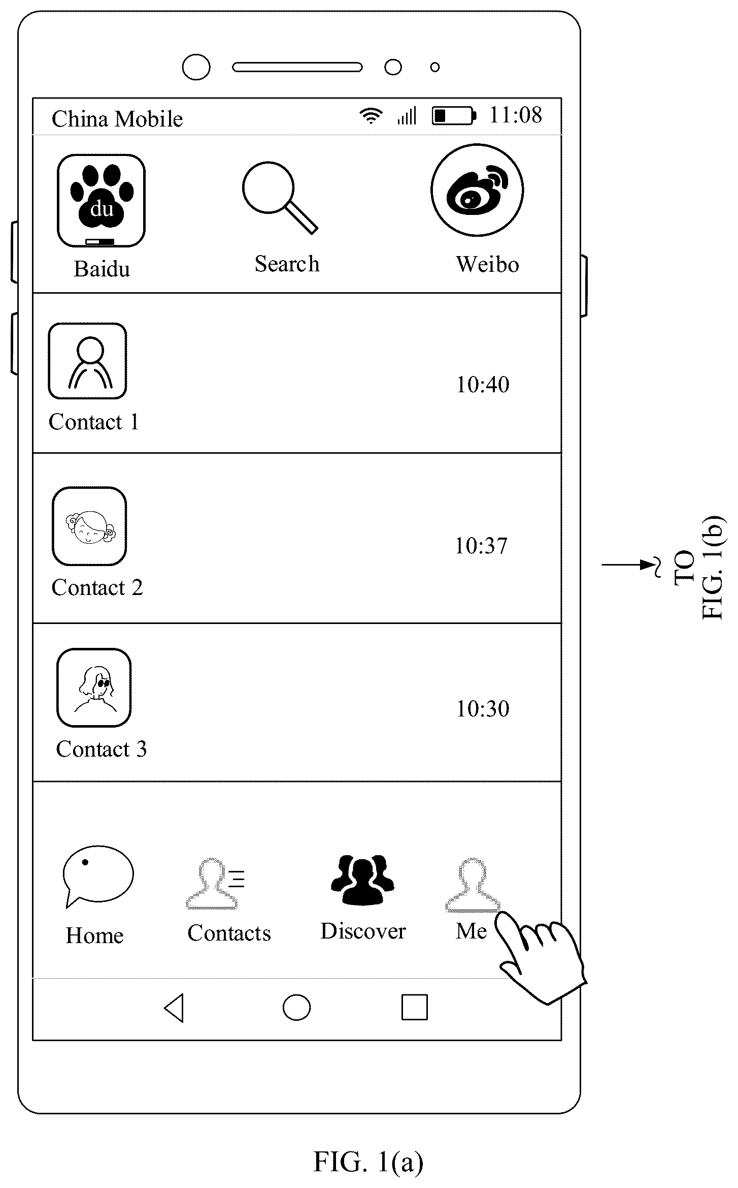 Patent US12314738 — Control display method and electronic device — Figure 1