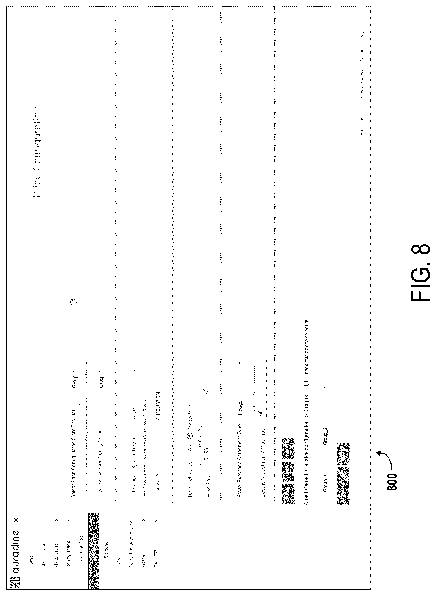 Patent US12314764 Figure 8 – Differential control of aggregated cryptographic hardware assets