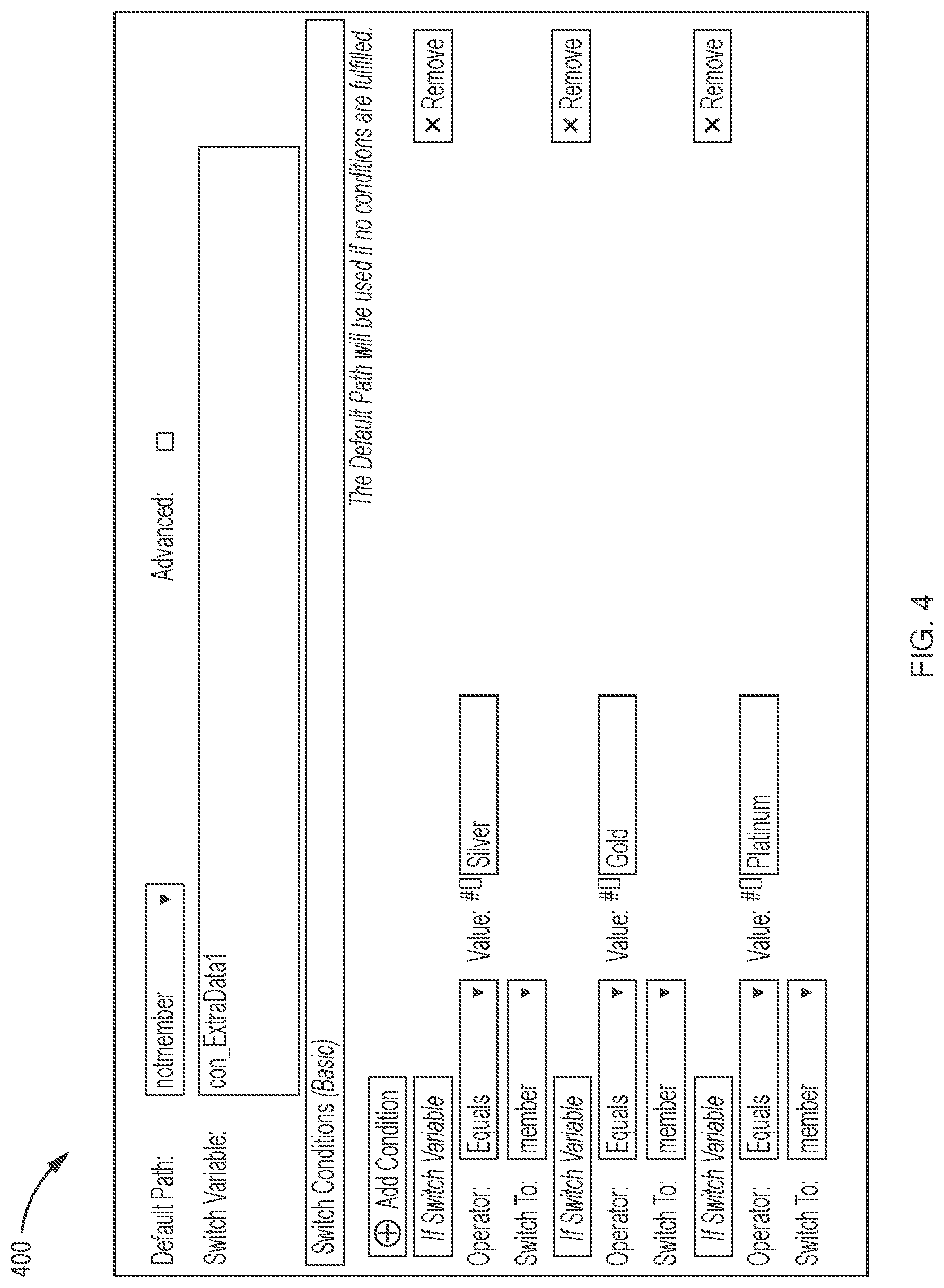 Patent US12314779 Figure 4 – Graphical user interface for designing inter-process communication