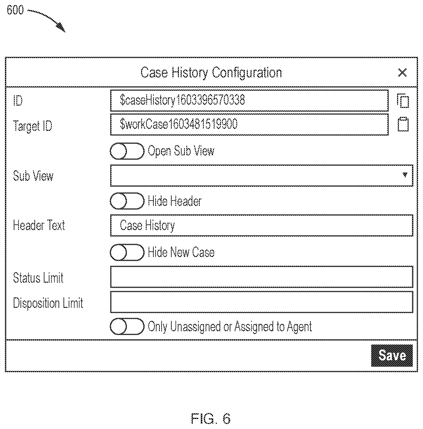 Patent US12314779 Figure 6 – Graphical user interface for designing inter-process communication