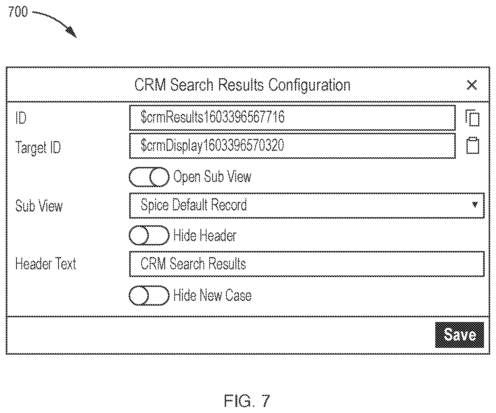 Patent US12314779 Figure 7 – Graphical user interface for designing inter-process communication