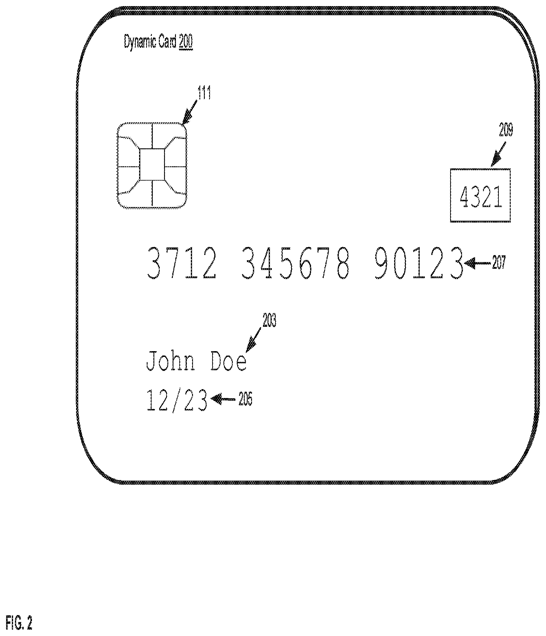 Patent US12314793 Figure 2 – Computer-based systems having computing devices configured to interact with dynamic cards and methods of use thereof
