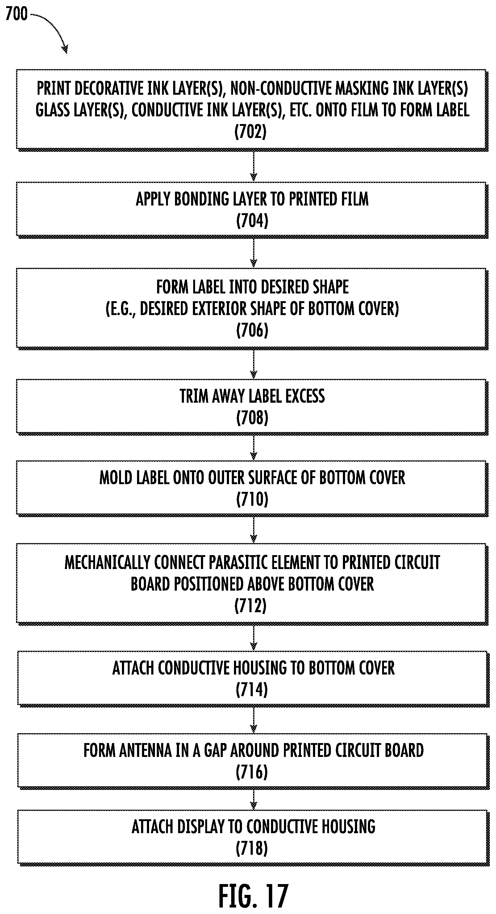 Patent US12314795 Figure 14 – Conductive ink-based parasitic element for a device antenna
