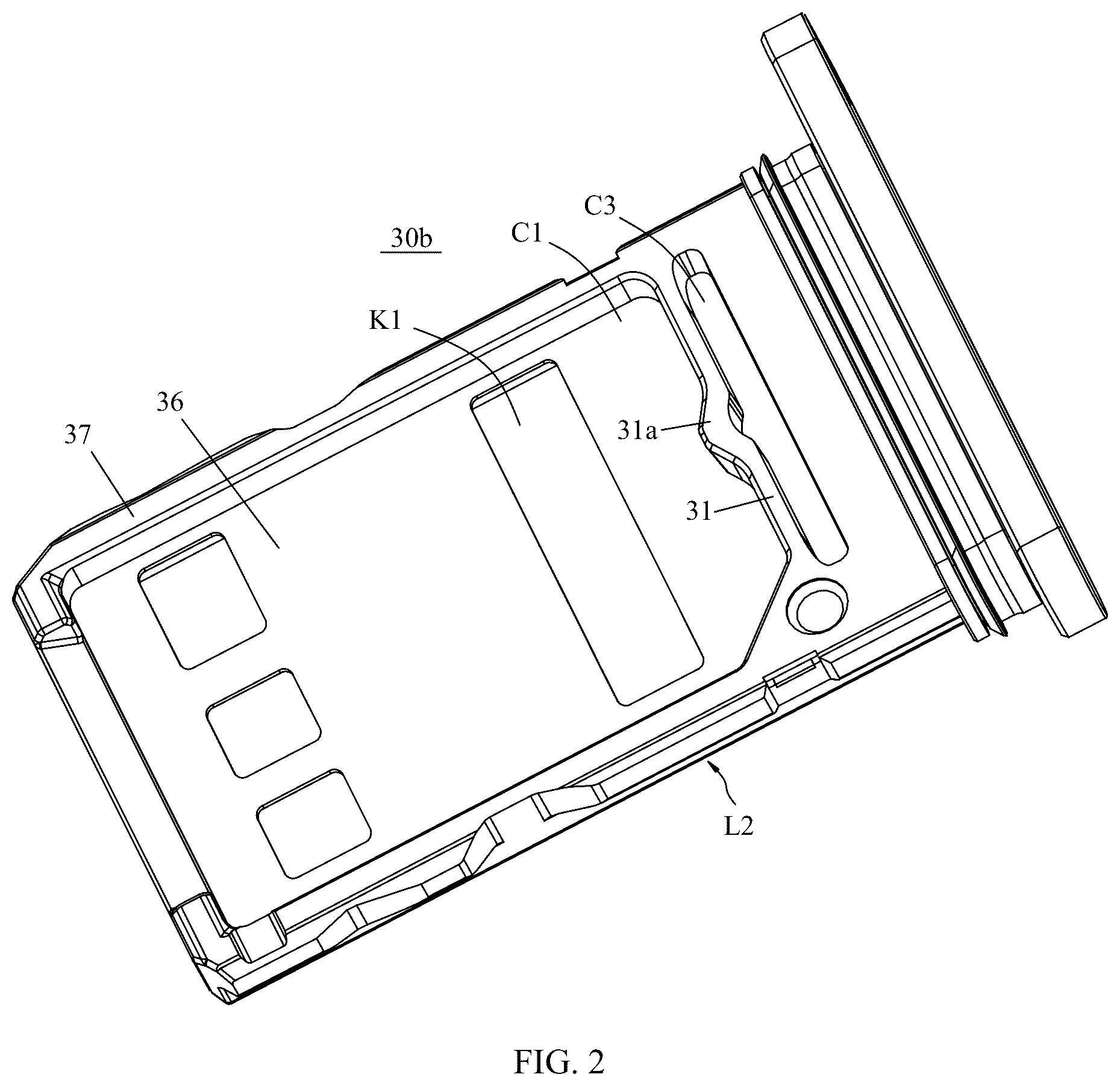 Patent US12314797 Figure 2 – Single-card holder, electronic device, and card holder recognition method