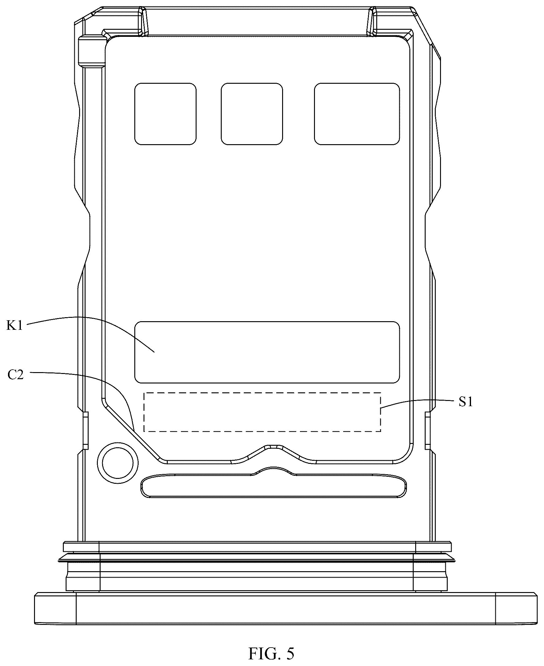 Patent US12314797 Figure 5 – Single-card holder, electronic device, and card holder recognition method