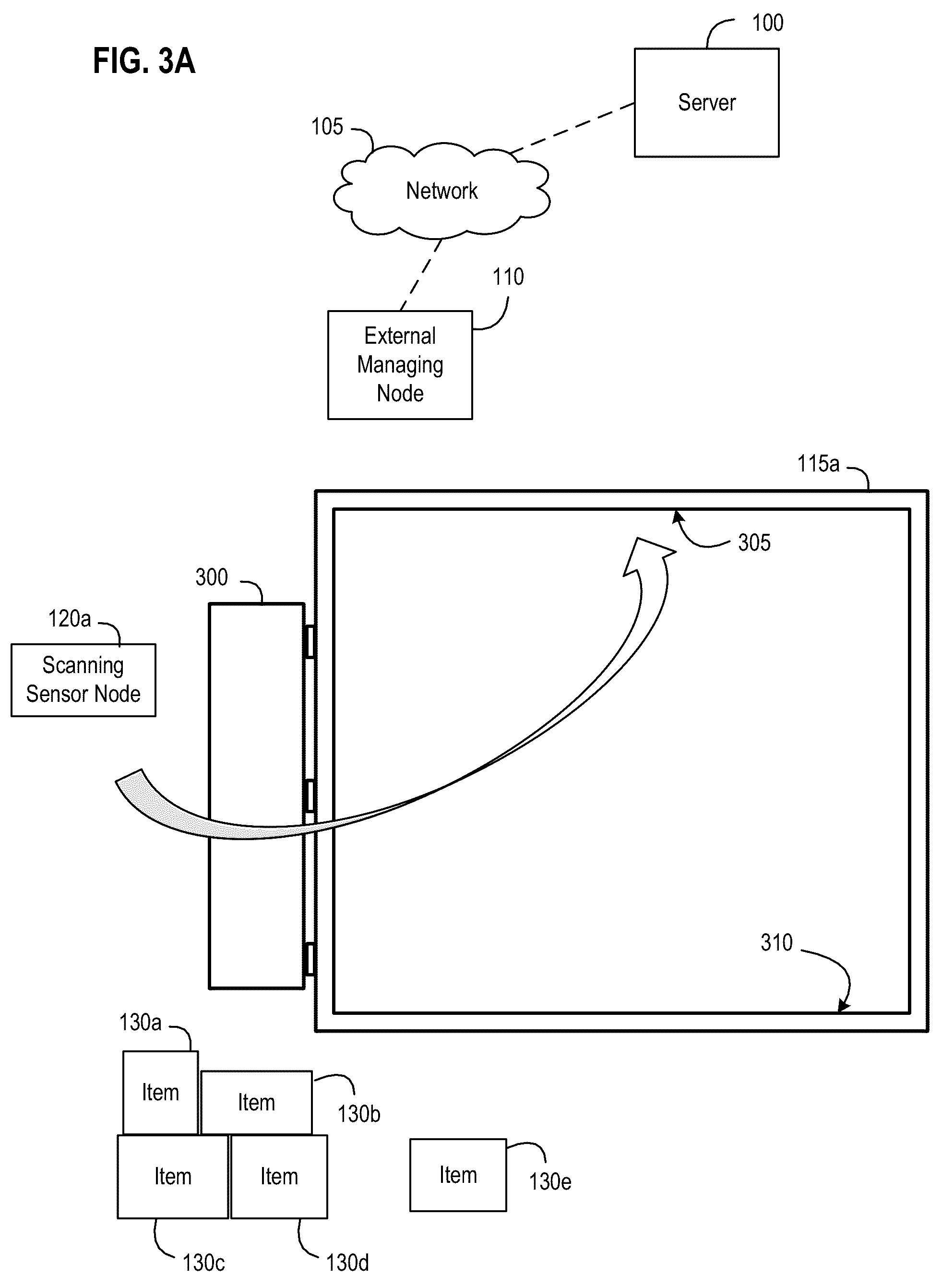 Patent US12314799 Figure 3 – Systems, apparatus, and methods for quantifying space within a container using a removable scanning sensor node