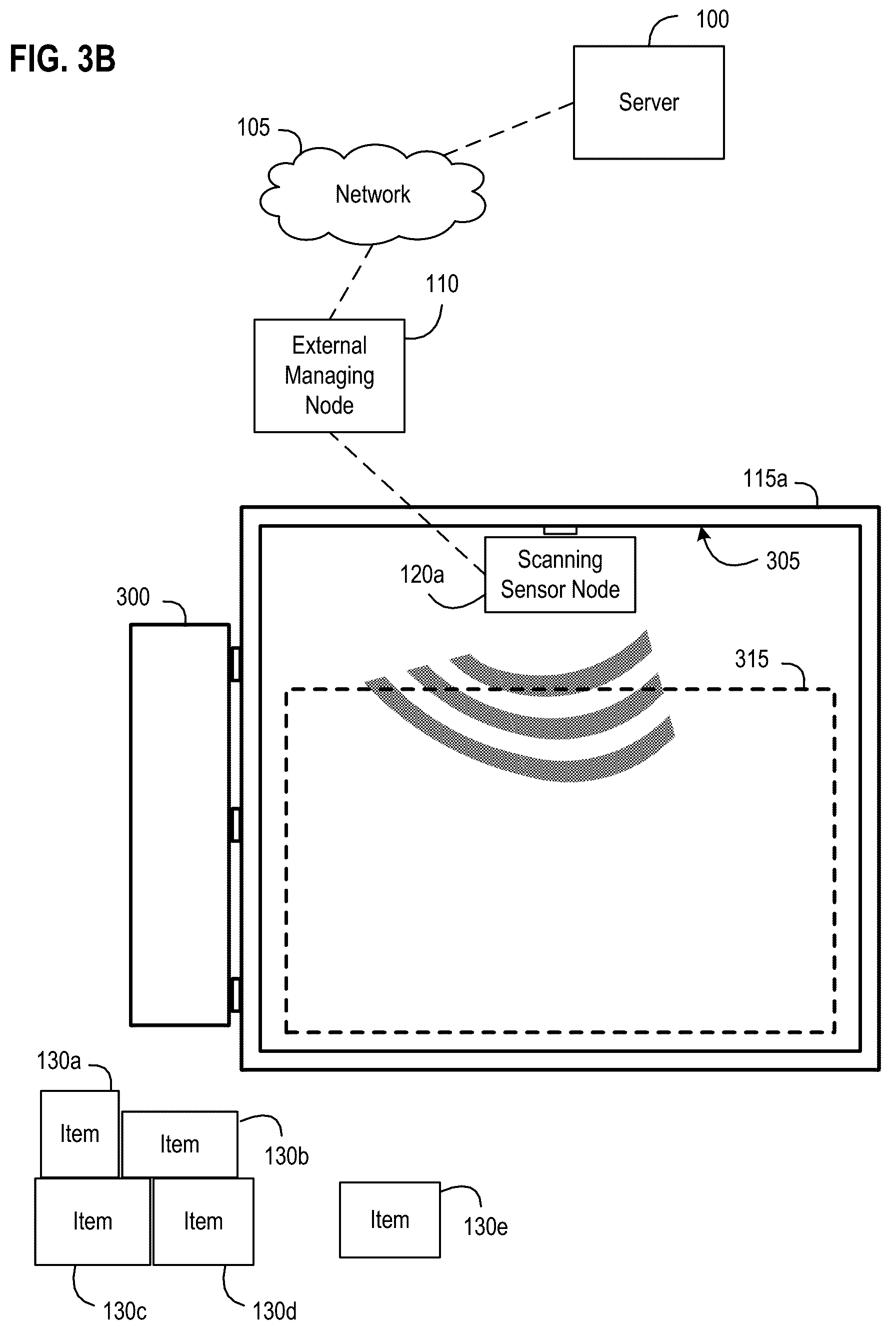 Patent US12314799 Figure 4 – Systems, apparatus, and methods for quantifying space within a container using a removable scanning sensor node