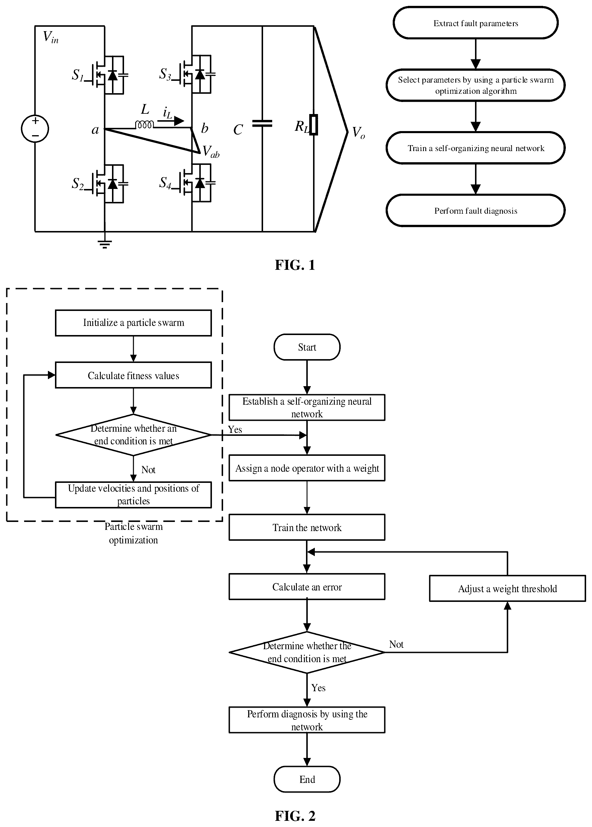Patent US12314840 — Fault diagnosis method and apparatus for four-switch buck-boost converter — Figure 1