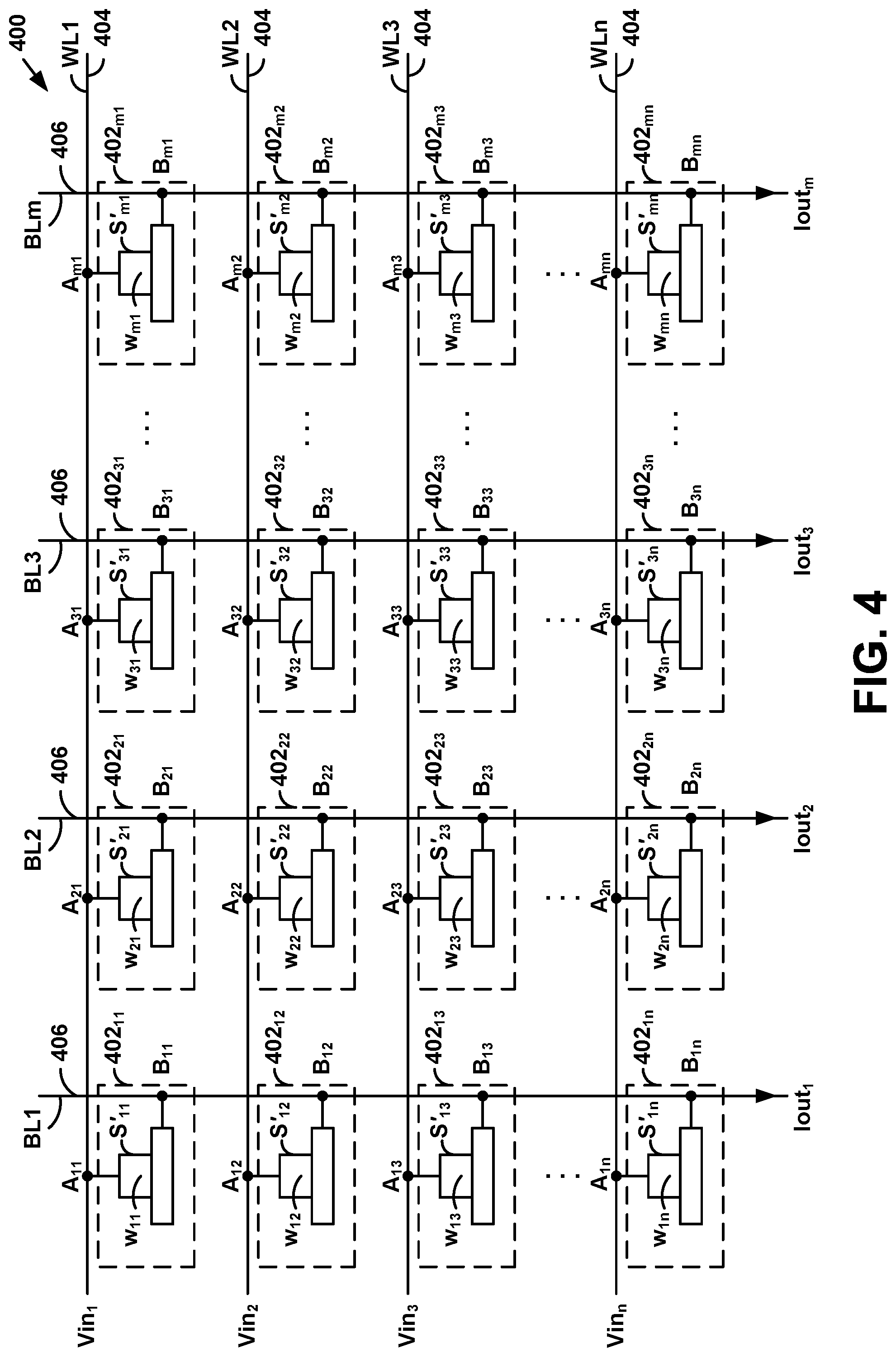 Patent US12314842 Figure 12 – Matrix-vector multiplication using SOT-based non-volatile memory cells