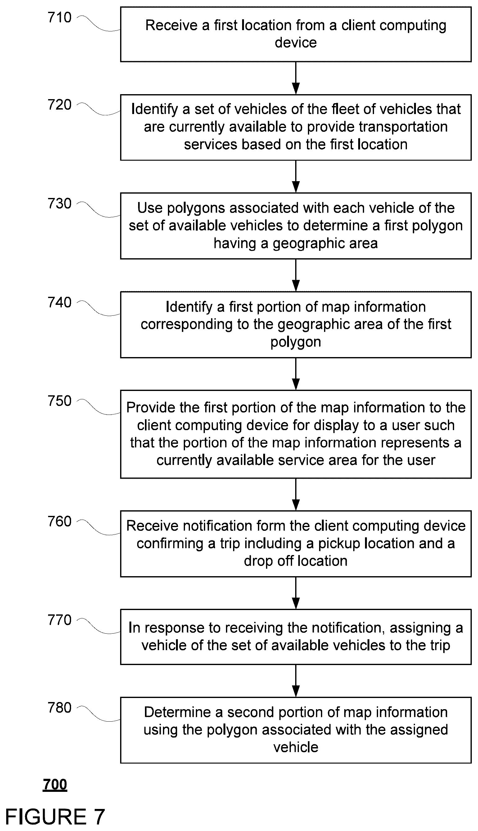 Patent US12314880 Figure 10 – Service area maps for autonomous vehicles