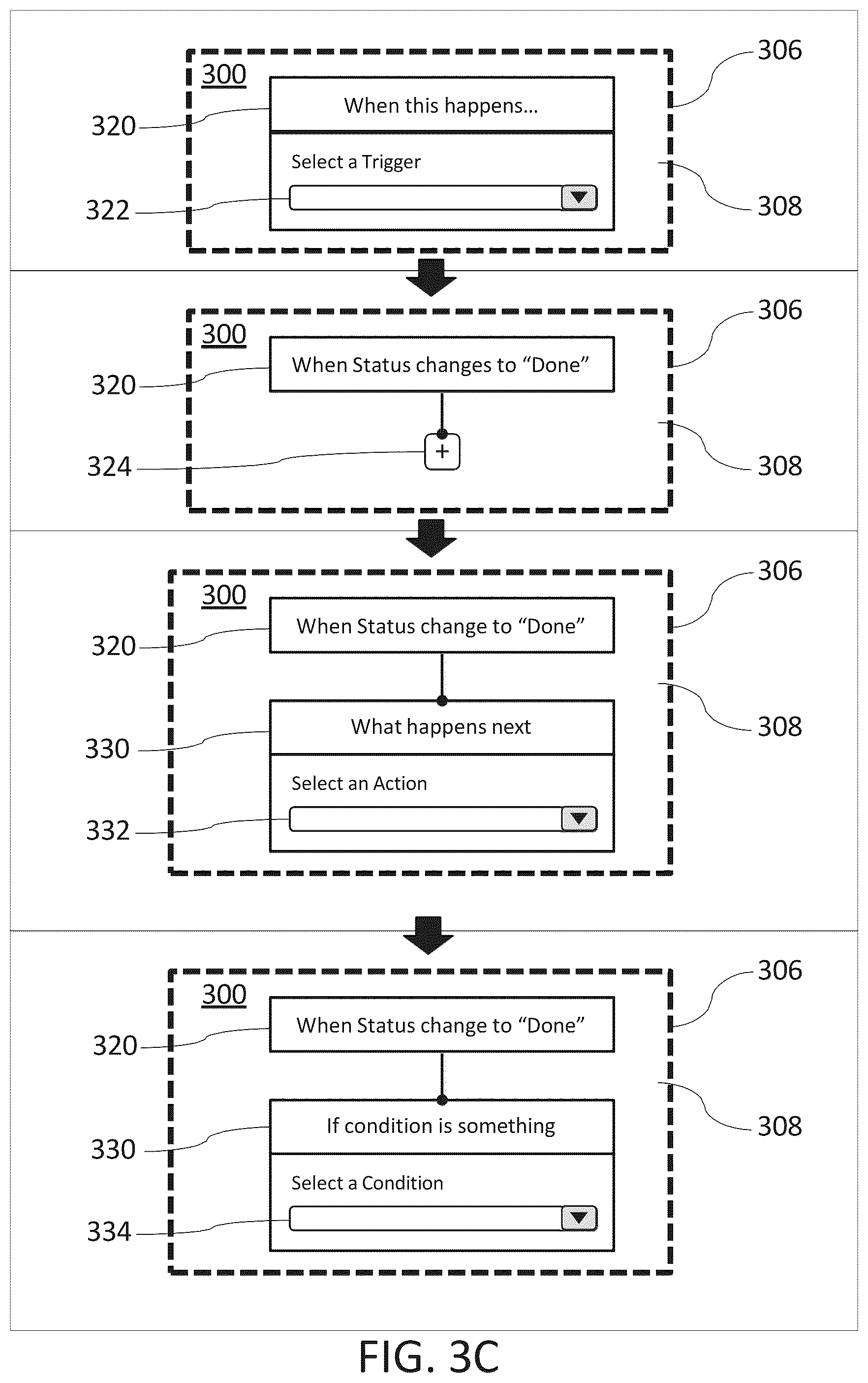 Patent US12314882 Figure 5 – Digital processing systems and methods for managing workflows