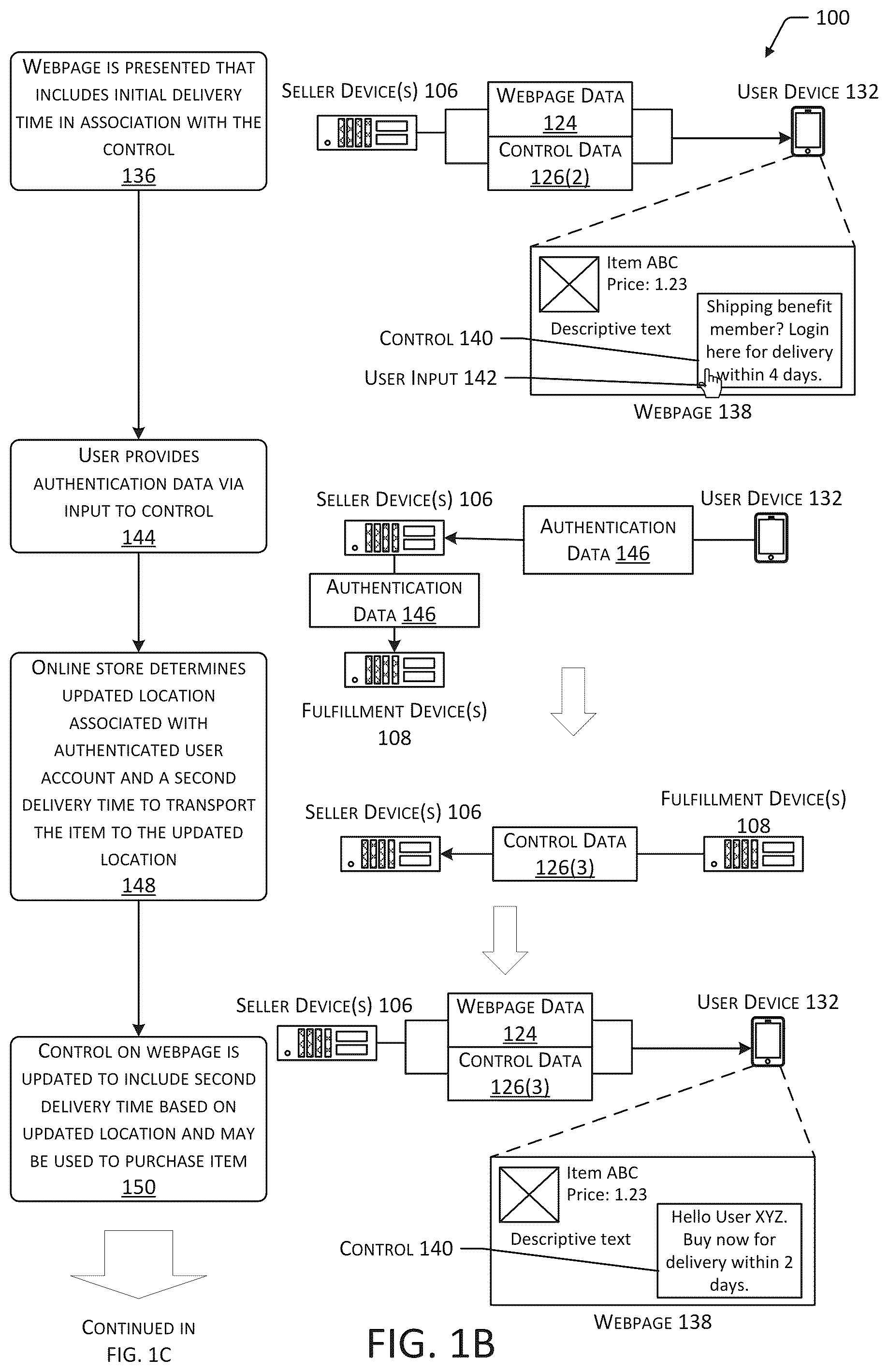 Patent US12314890 Figure 2 – Systems for determining purchase fulfillment options