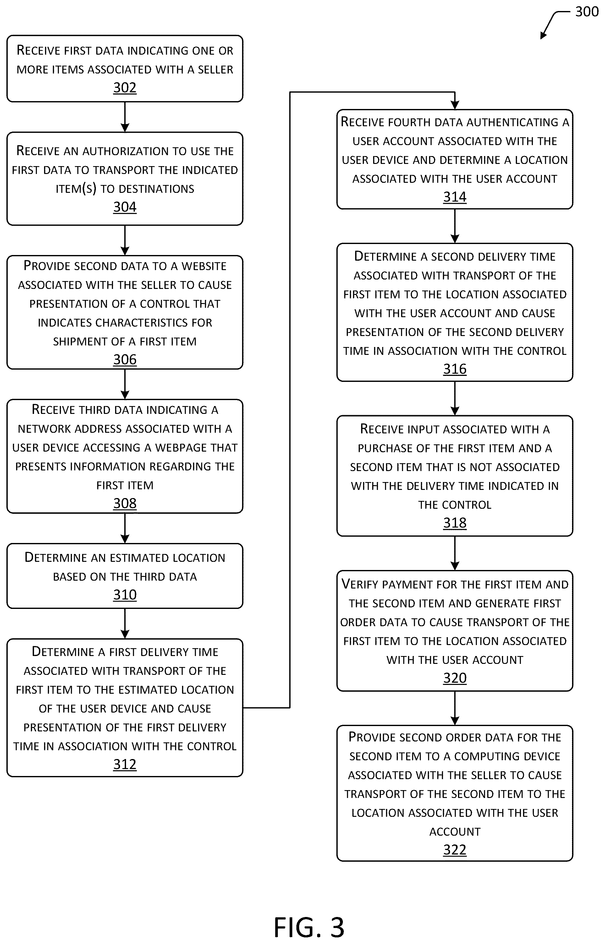 Patent US12314890 Figure 6 – Systems for determining purchase fulfillment options