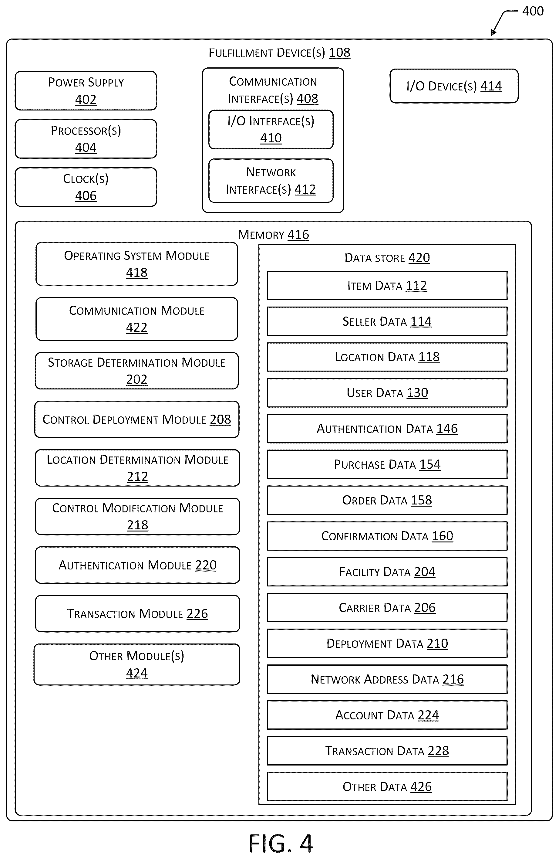 Patent US12314890 Figure 7 – Systems for determining purchase fulfillment options