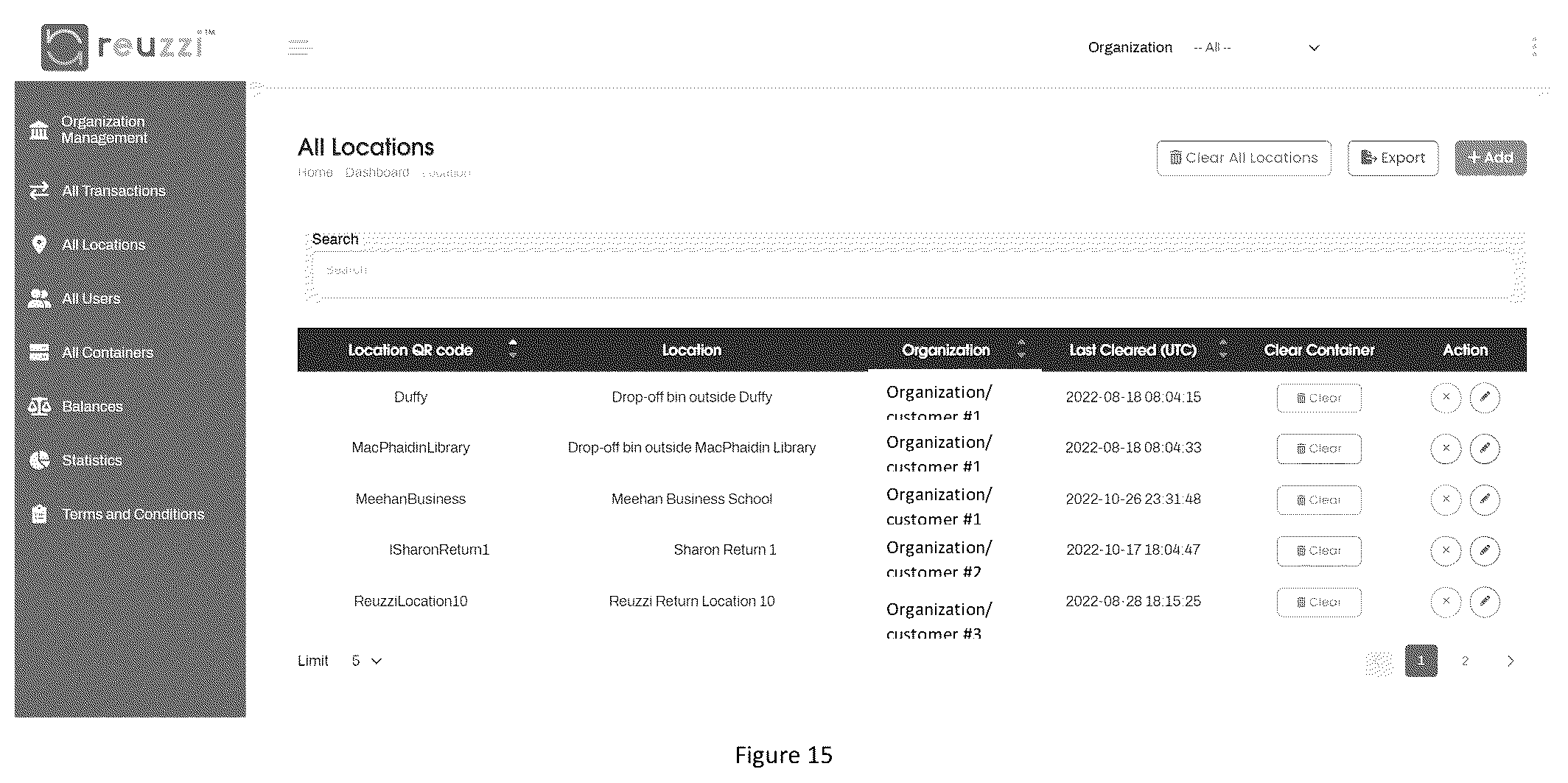 Patent US12314894 Figure 15 – System and method for tracking of reusable item