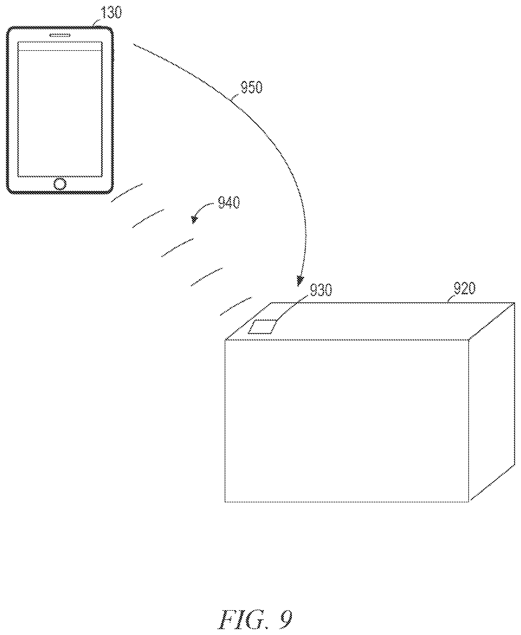 Patent US12314895 Figure 9 – Container touch-pairing device