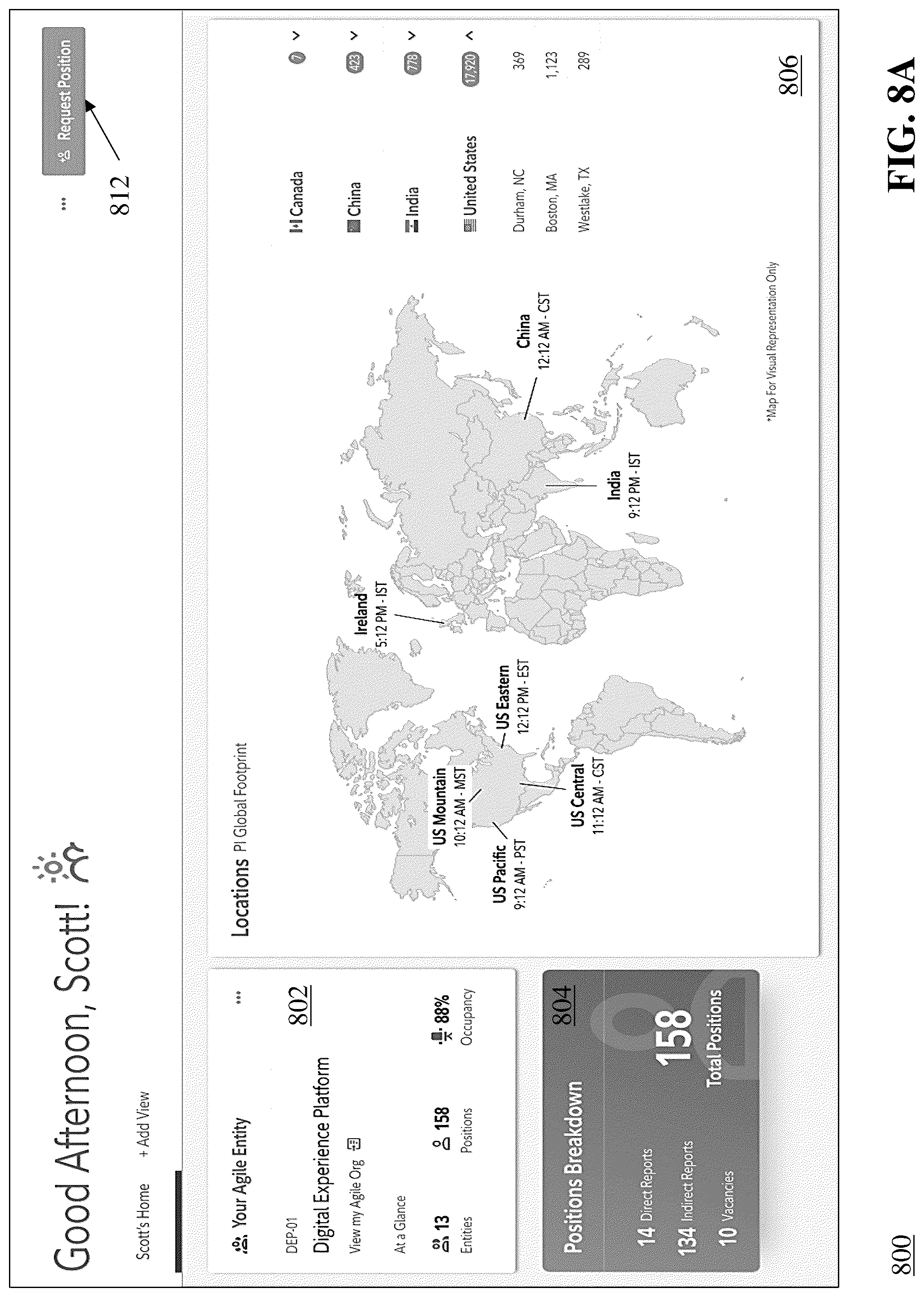 Patent US12314906 Figure 8 – Workforce management in an agile development environment