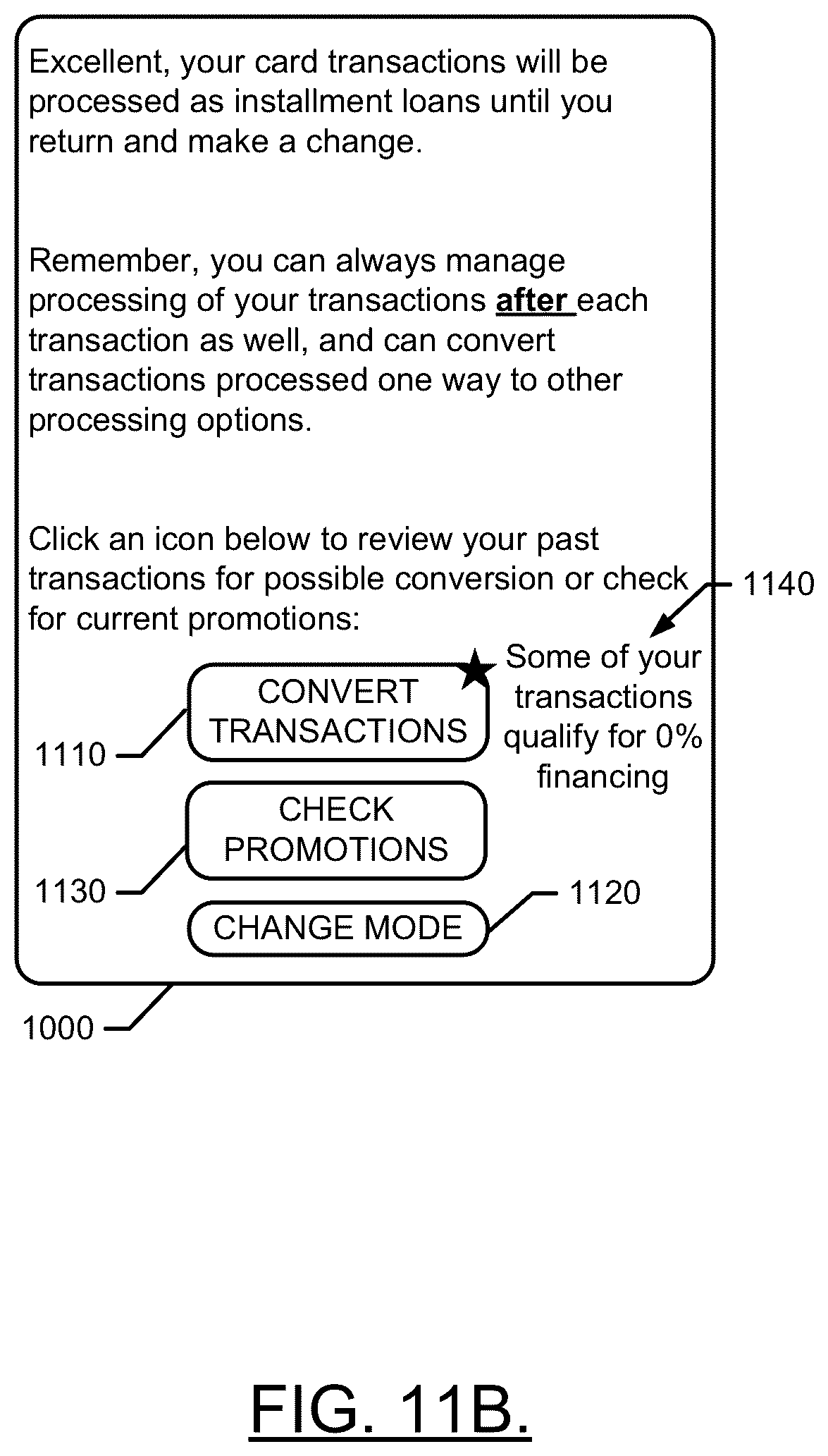 Patent US12314912 Figure 12 – Method and apparatus for managing financial transactions for selective conversion to buy now, pay later financing