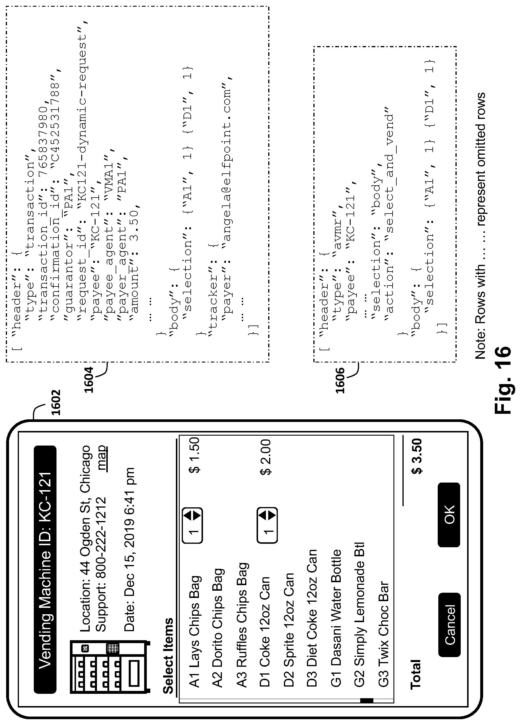 Patent US12314913 Figure 19 – Mobile payment and product selection modules for vending machines