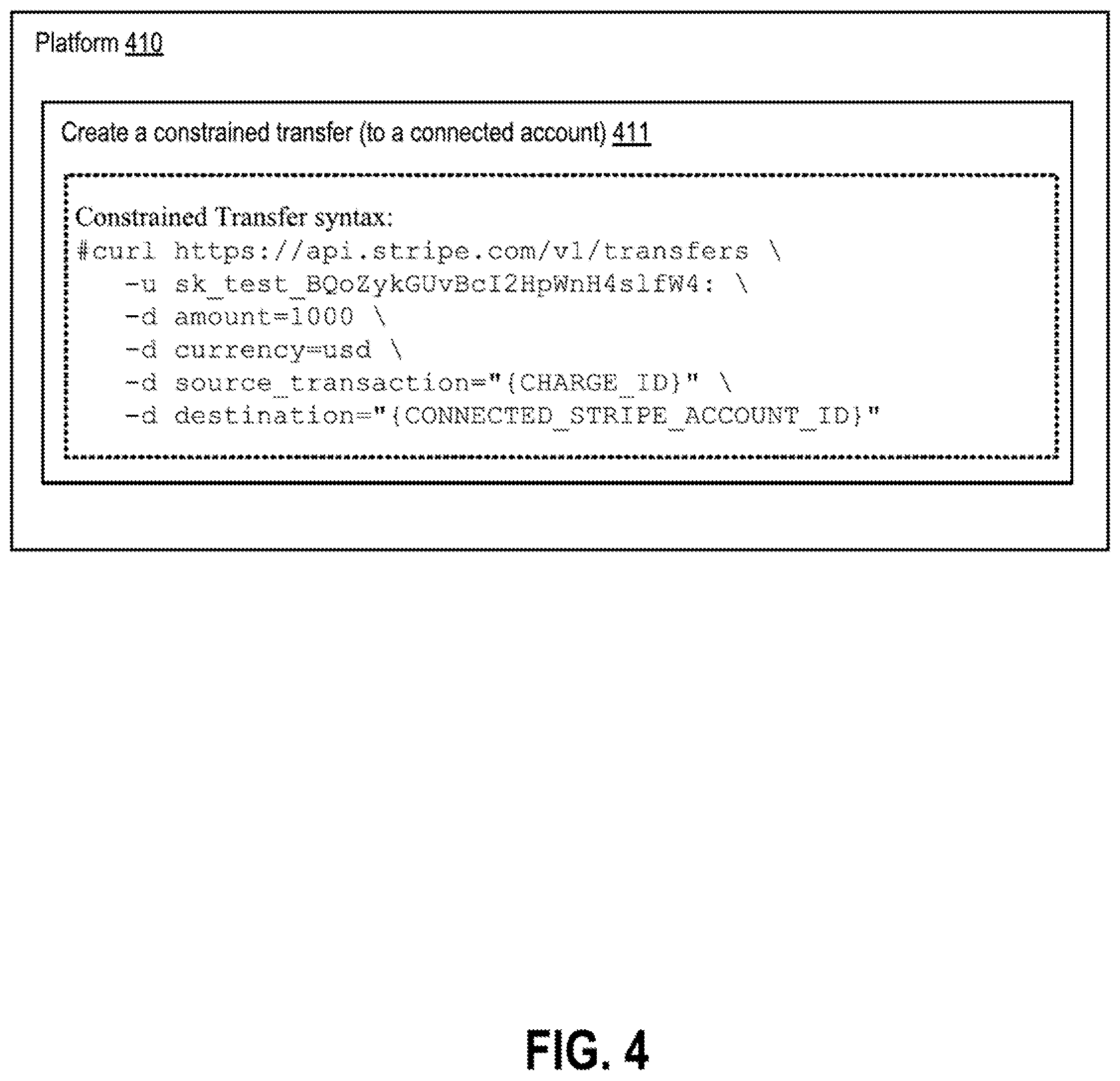 Patent US12314916 Figure 4 – Systems, methods, and apparatuses for facilitating transfers between user commerce accounts associated with a merchant of a commerce platform