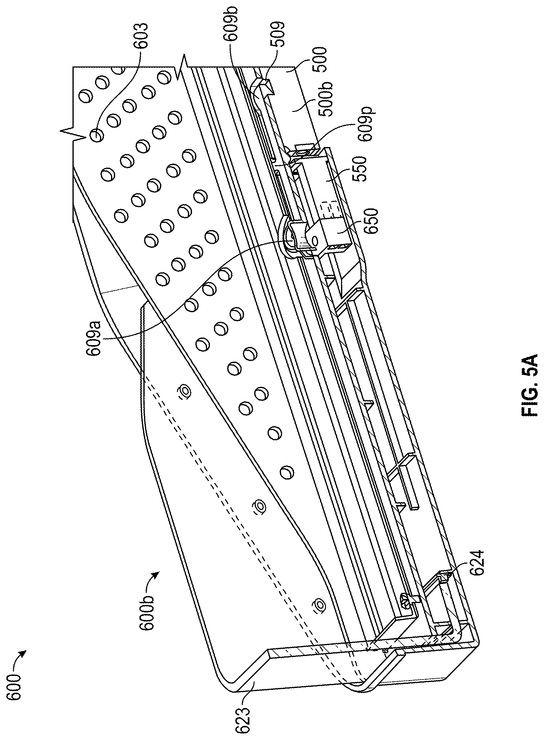 Patent US12314917 Figure 9 – Cantilevered weight sensitive shelf, rail, and mounting system