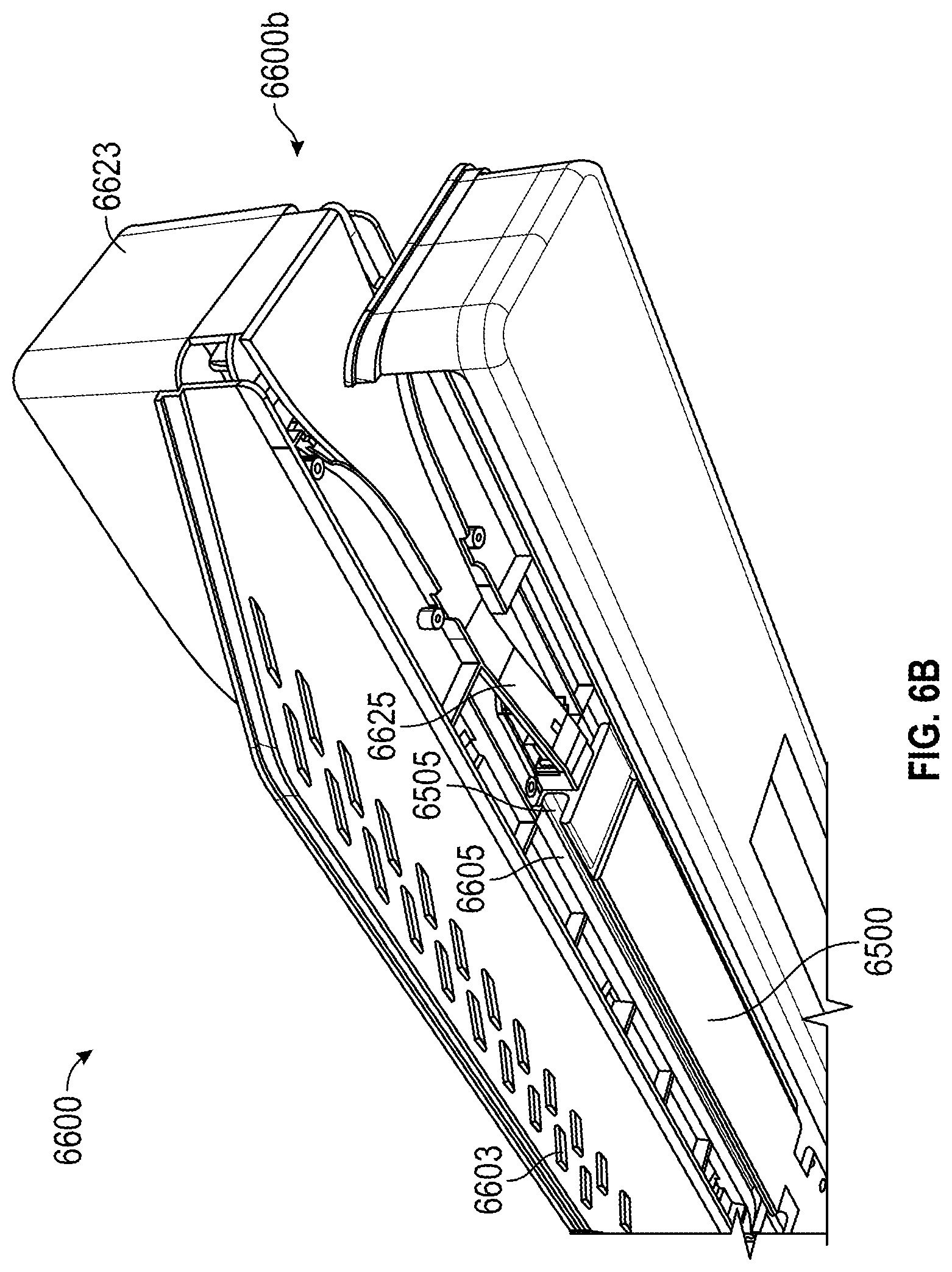 Patent US12314917 Figure 13 – Cantilevered weight sensitive shelf, rail, and mounting system