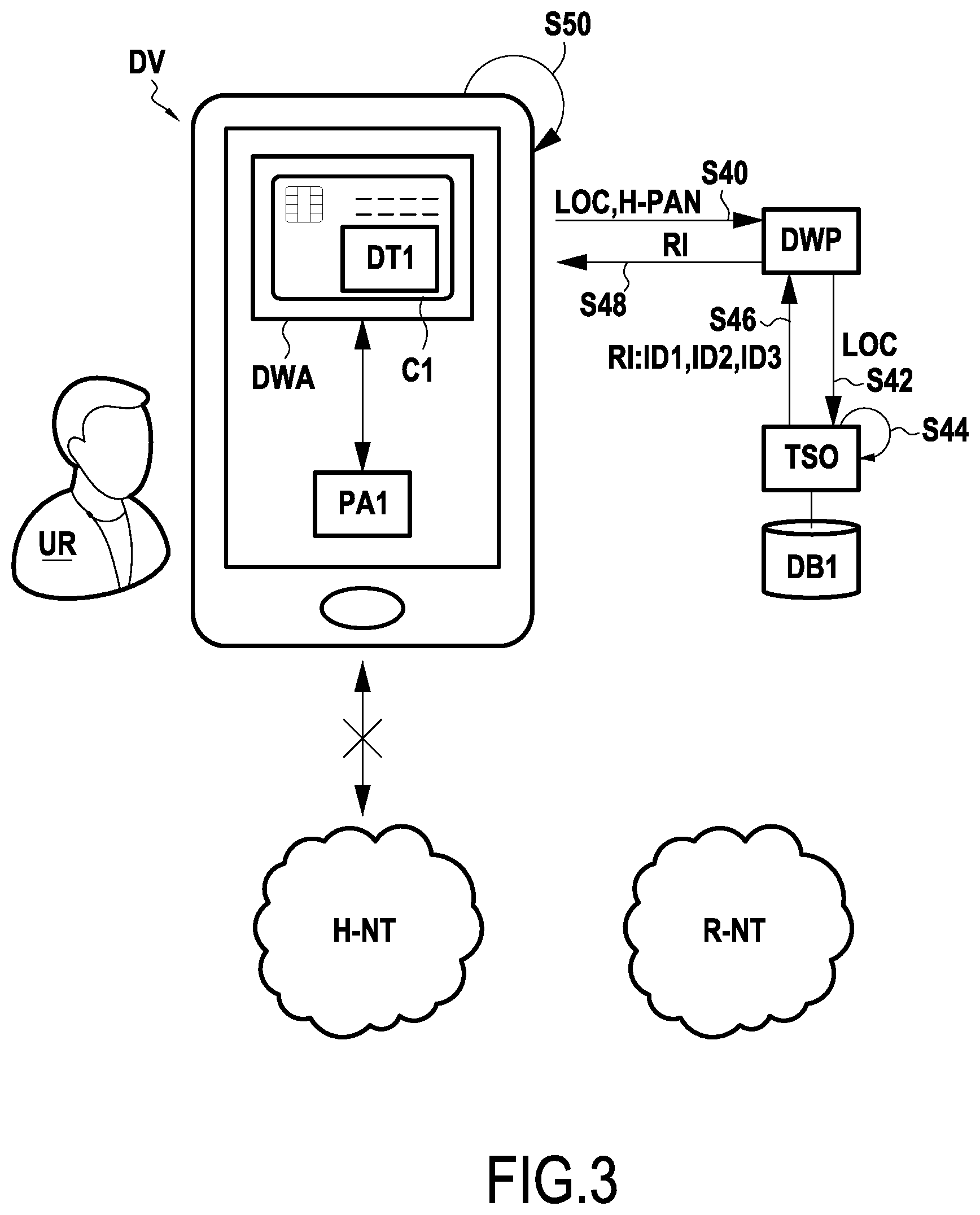 Patent US12314928 Figure 3 – Digital wallet application for mobile payment