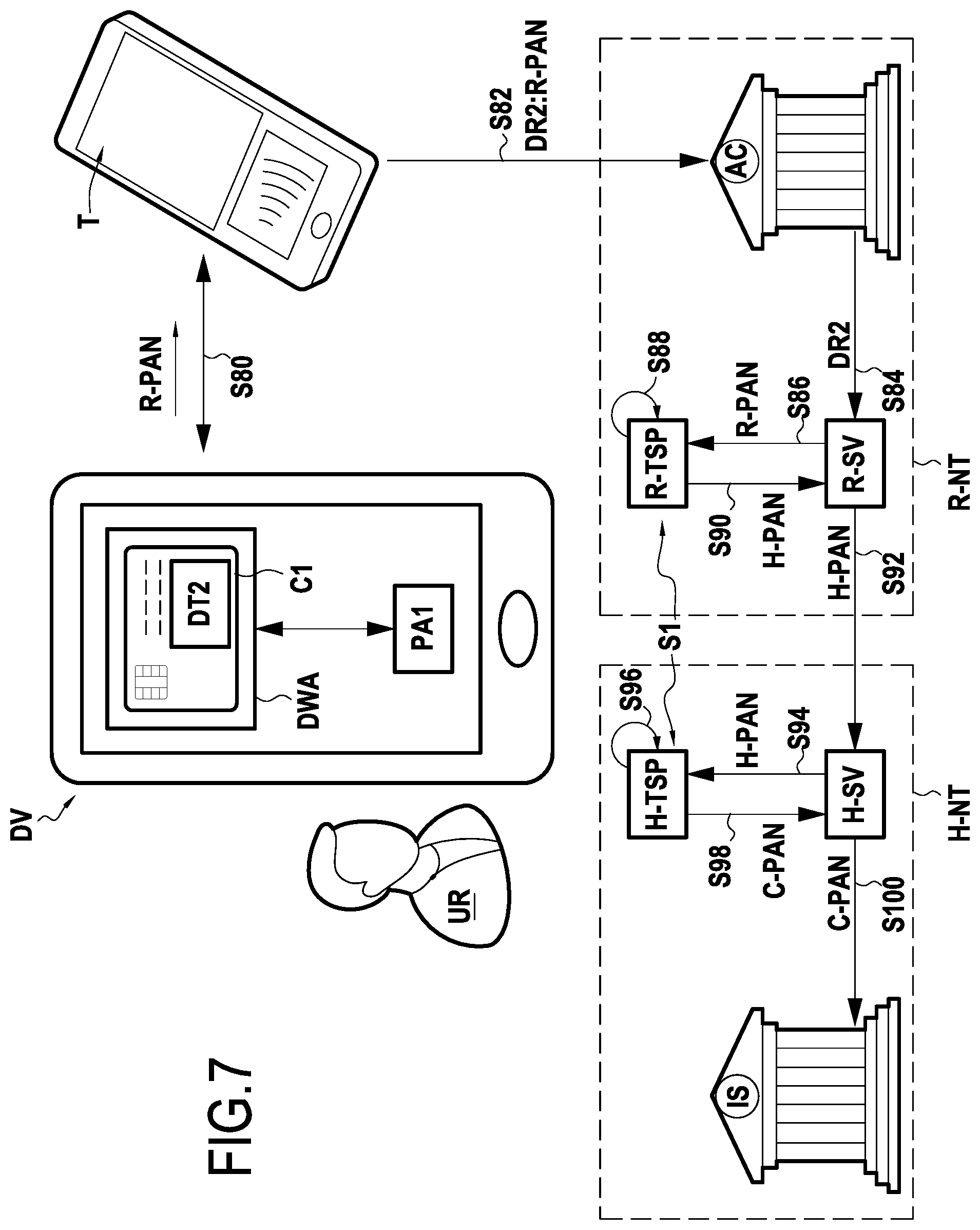 Patent US12314928 Figure 7 – Digital wallet application for mobile payment
