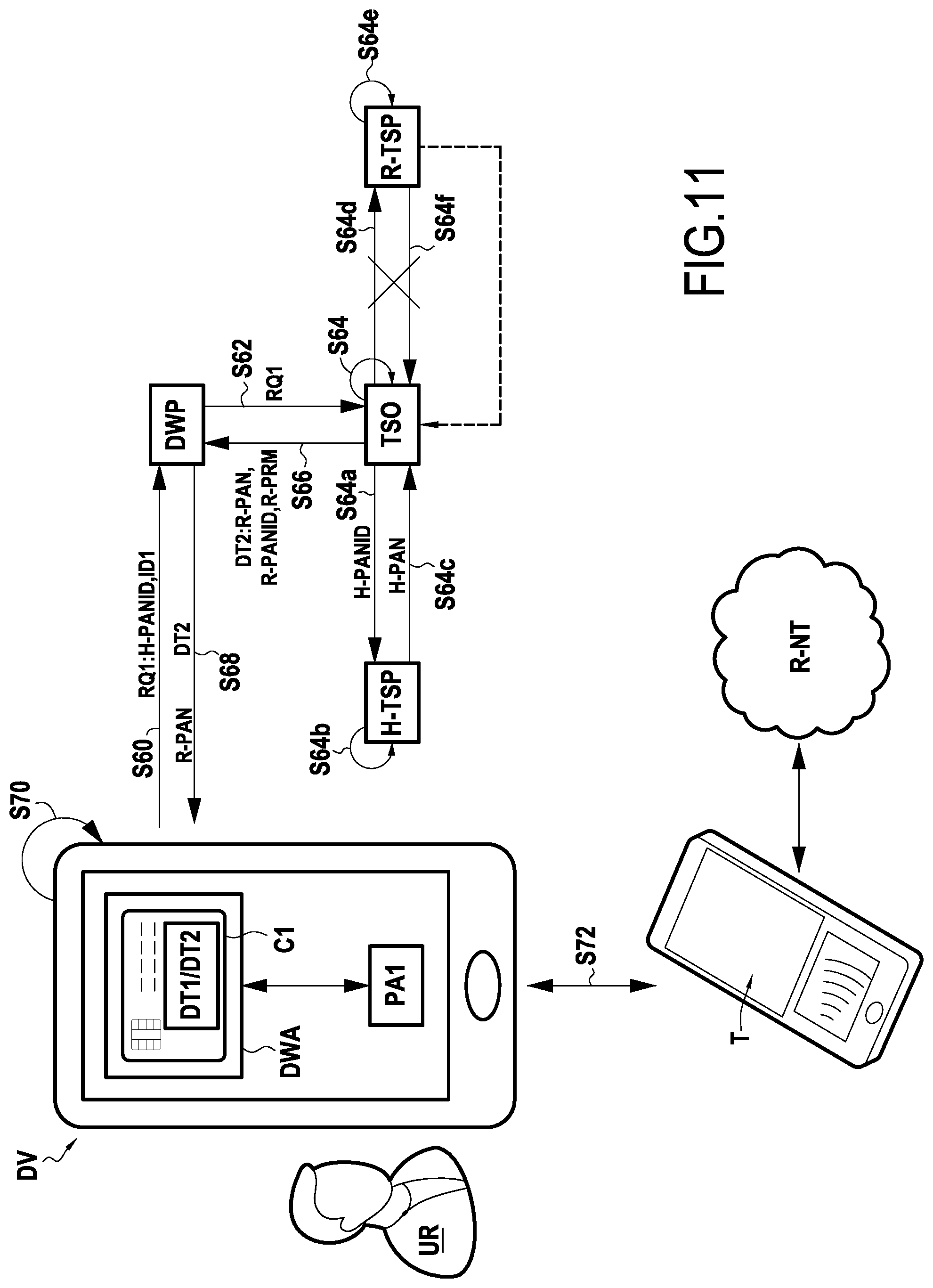 Patent US12314928 Figure 11 – Digital wallet application for mobile payment