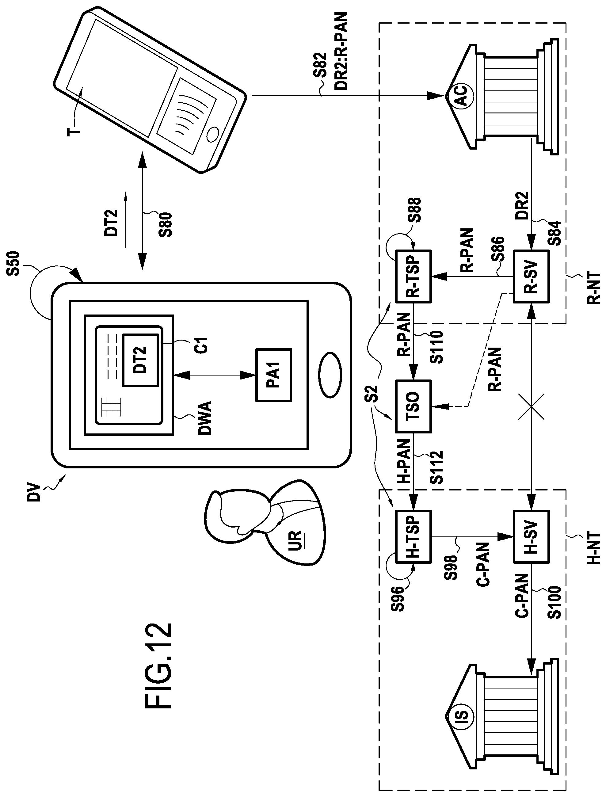 Patent US12314928 Figure 12 – Digital wallet application for mobile payment
