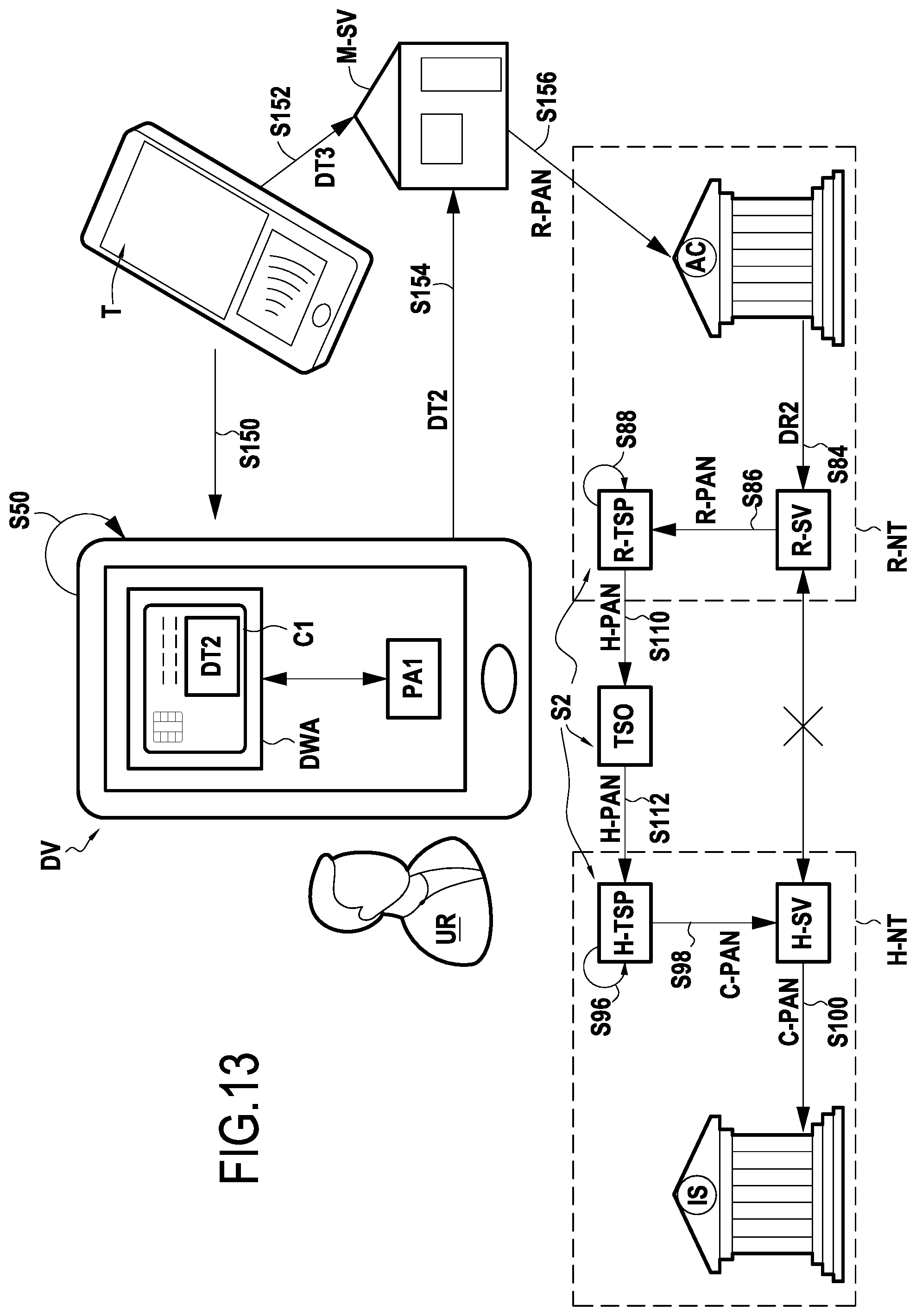 Patent US12314928 Figure 13 – Digital wallet application for mobile payment