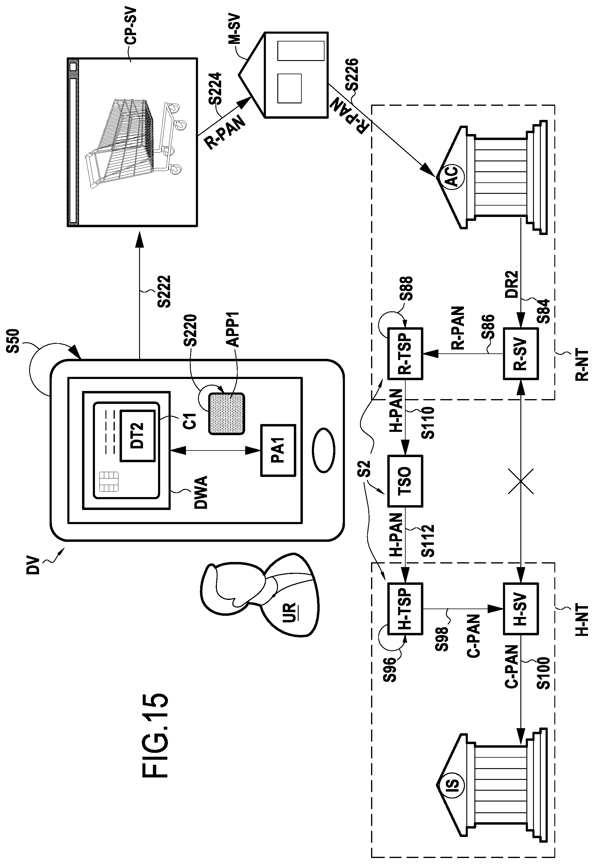 Patent US12314928 Figure 15 – Digital wallet application for mobile payment