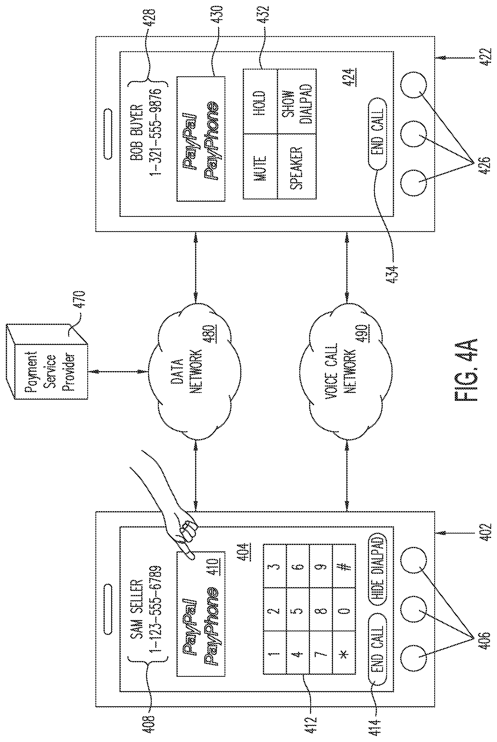 Patent US12314930 Figure 4 – System and method for facilitating electronic financial transactions during a communication session