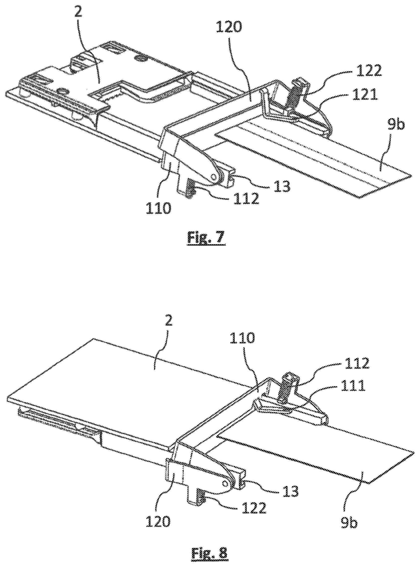 Patent US12314934 Figure 4 – Electronic transaction device comprising a mechanism affording protection against the insertion of a non-compliant object into the chip card reader