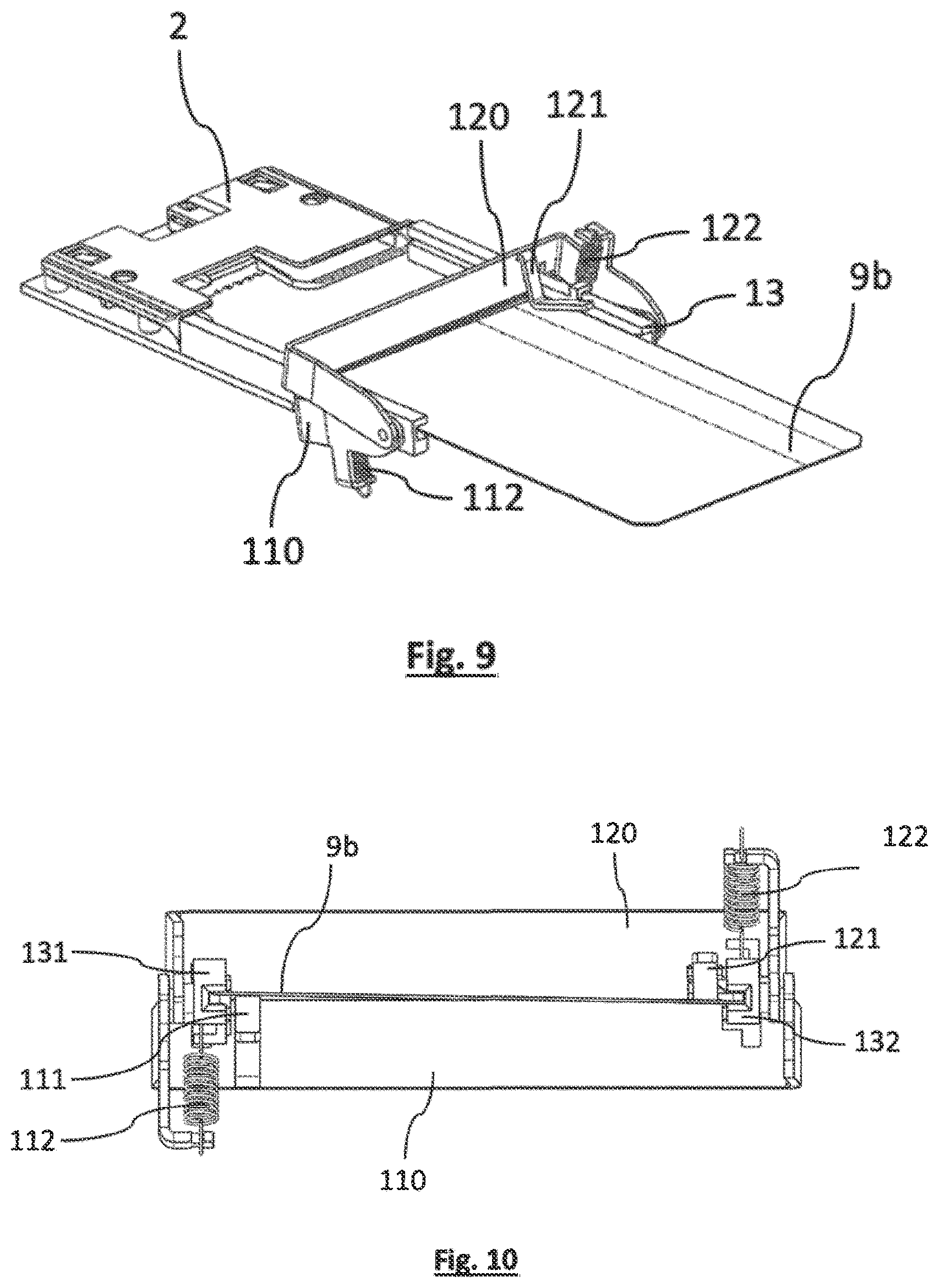 Patent US12314934 Figure 5 – Electronic transaction device comprising a mechanism affording protection against the insertion of a non-compliant object into the chip card reader