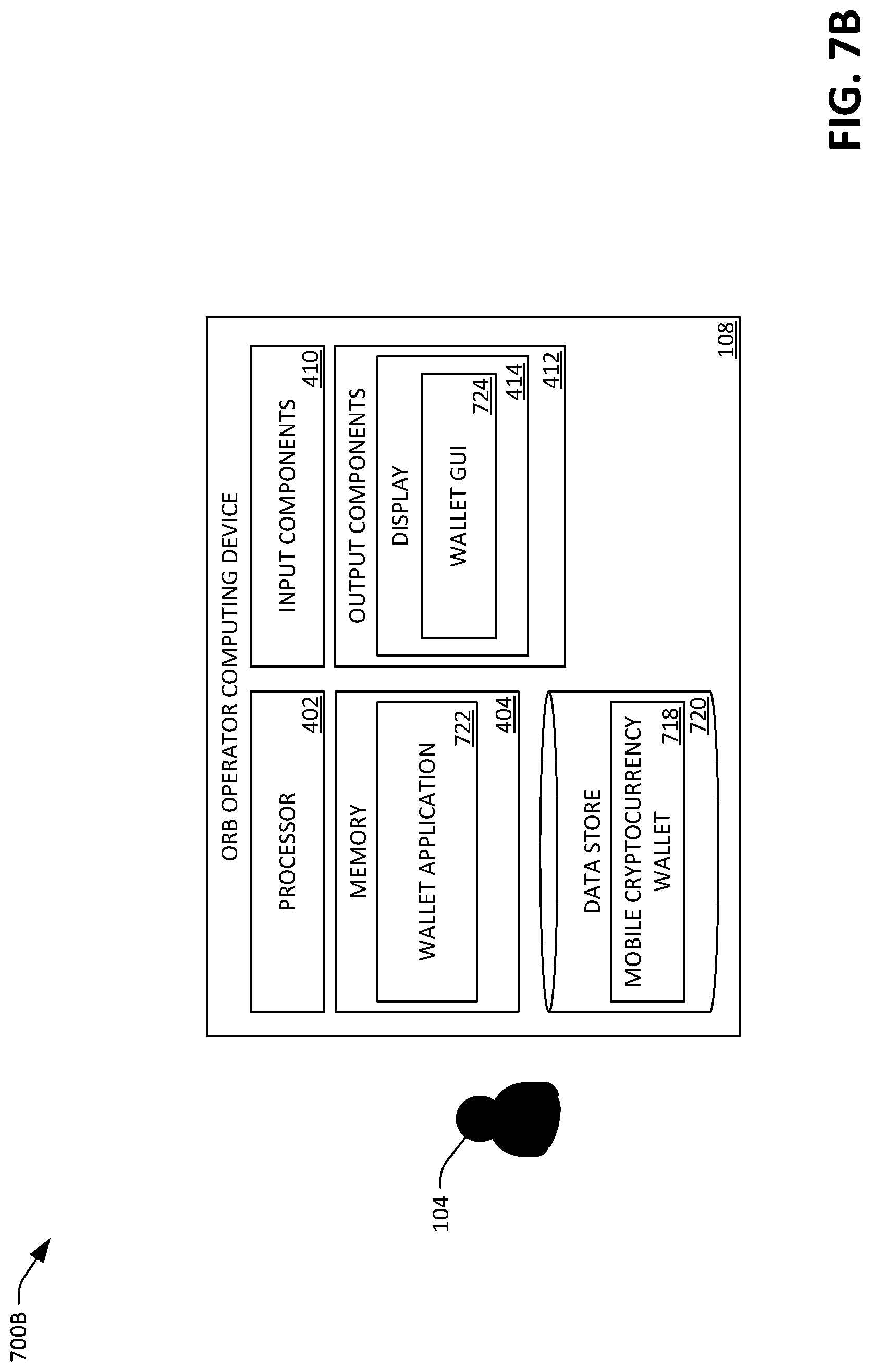 Patent US12314952 Figure 8 – Computing system for distributing cryptocurrency