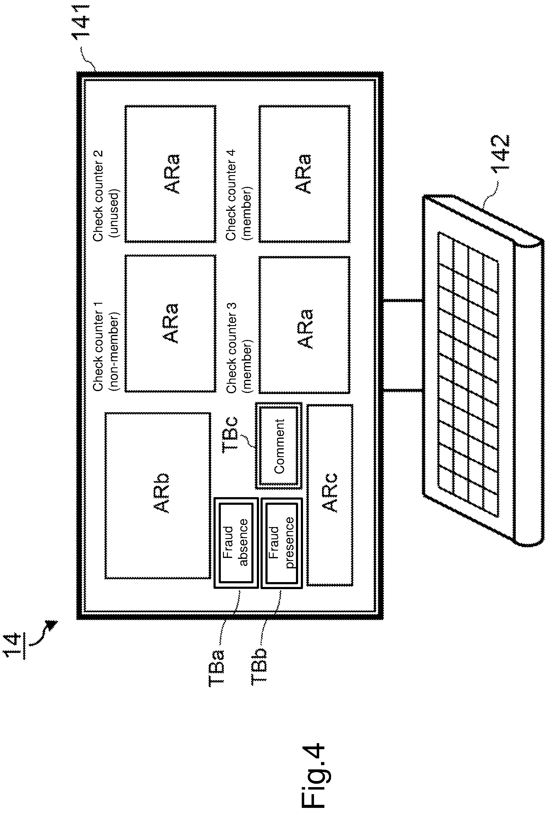 Patent US12314955 Figure 4 – Fraud monitoring device and fraud monitoring method therefor