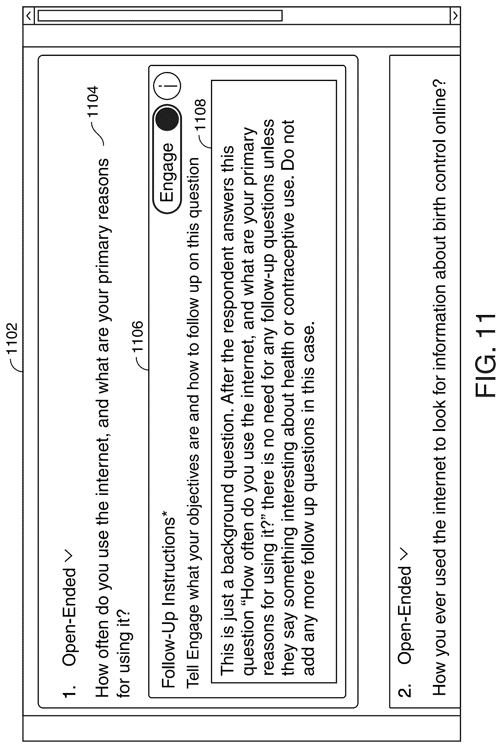Patent US12314969 Figure 14 – Natural language survey system