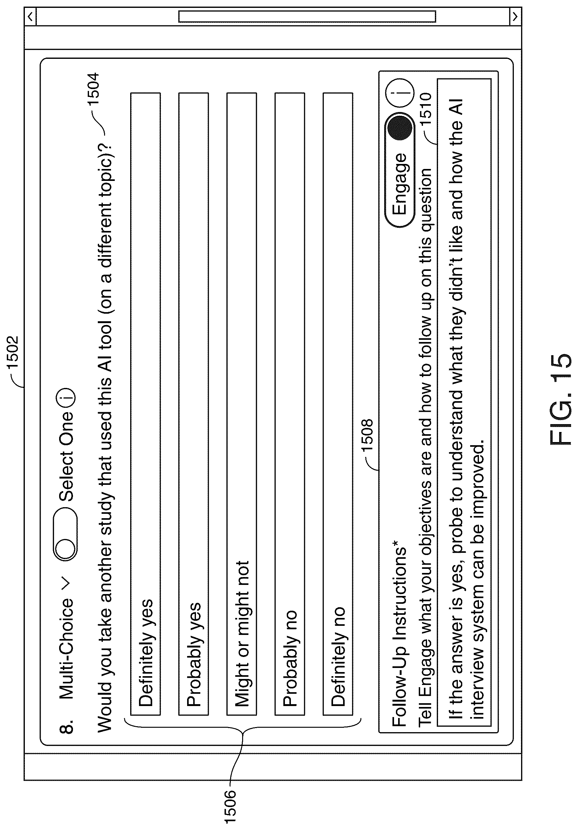 Patent US12314969 Figure 18 – Natural language survey system