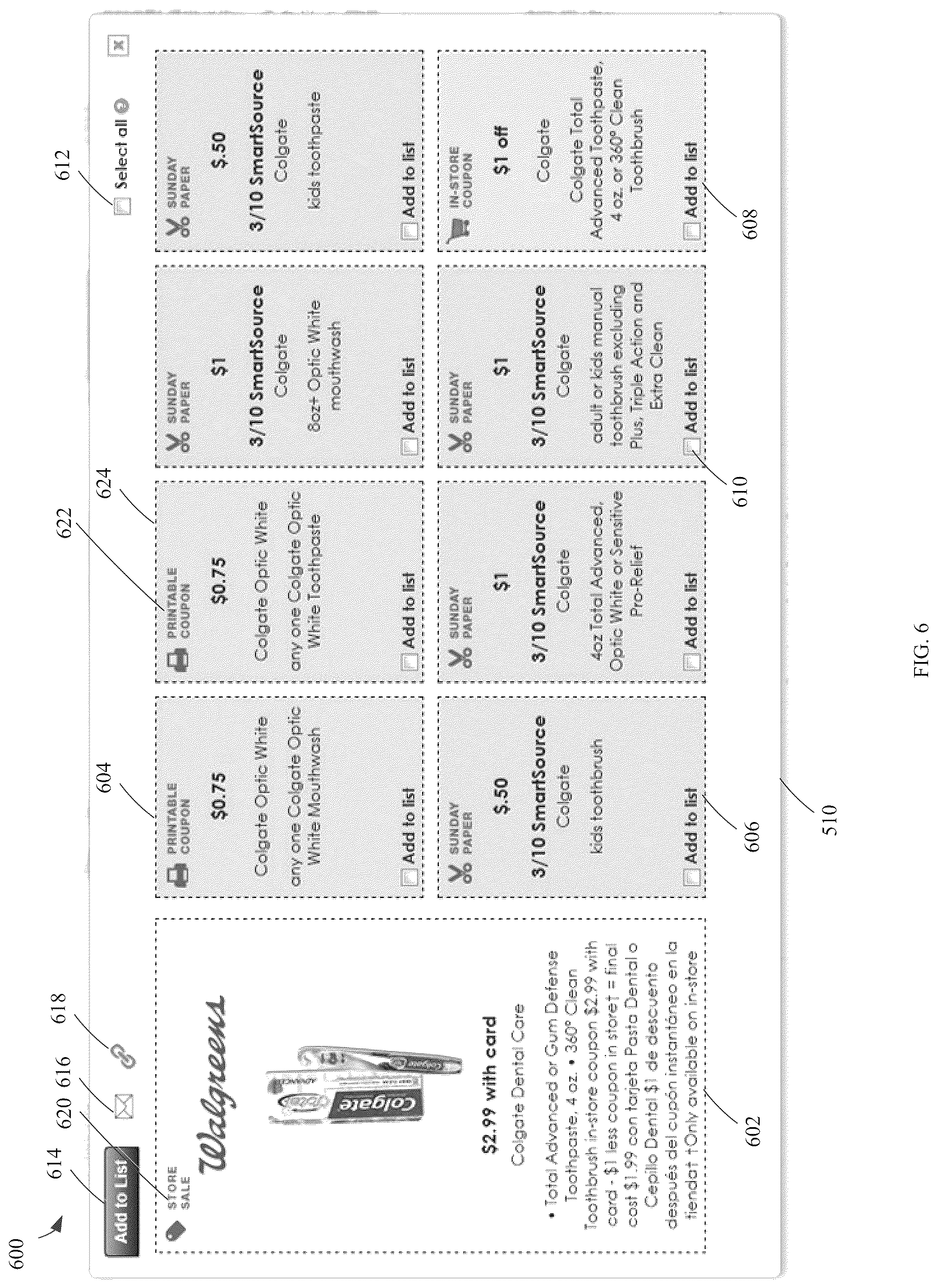 Patent US12314972 Figure 6 – Interface for interacting with transformed deal data