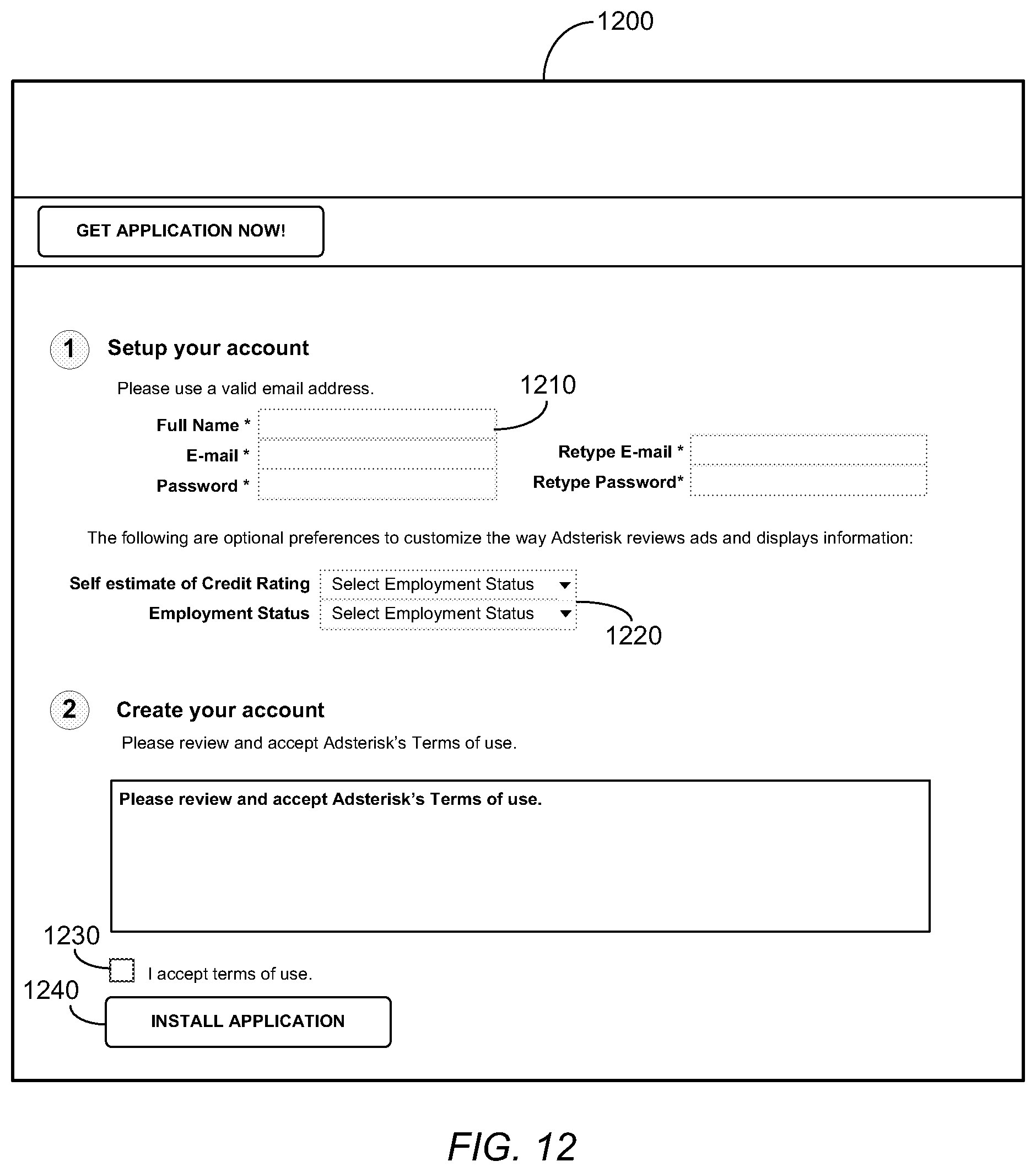 Patent US12314977 Figure 12 – Identifying potentially unfair practices in content and serving relevant advertisements