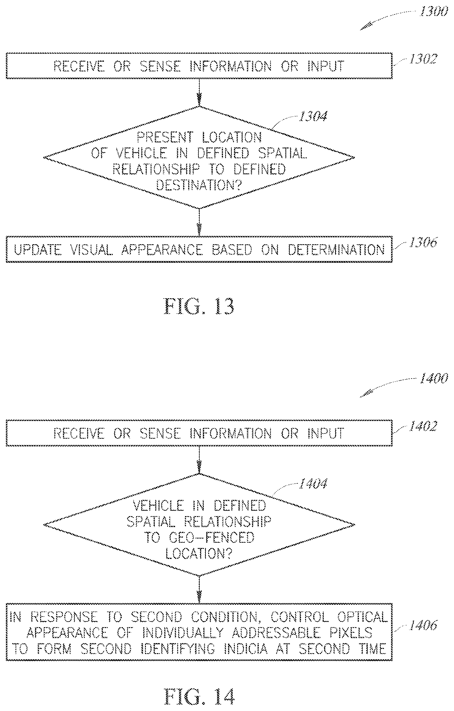 Patent US12314980 Figure 13 – Vehicle with context sensitive information presentation